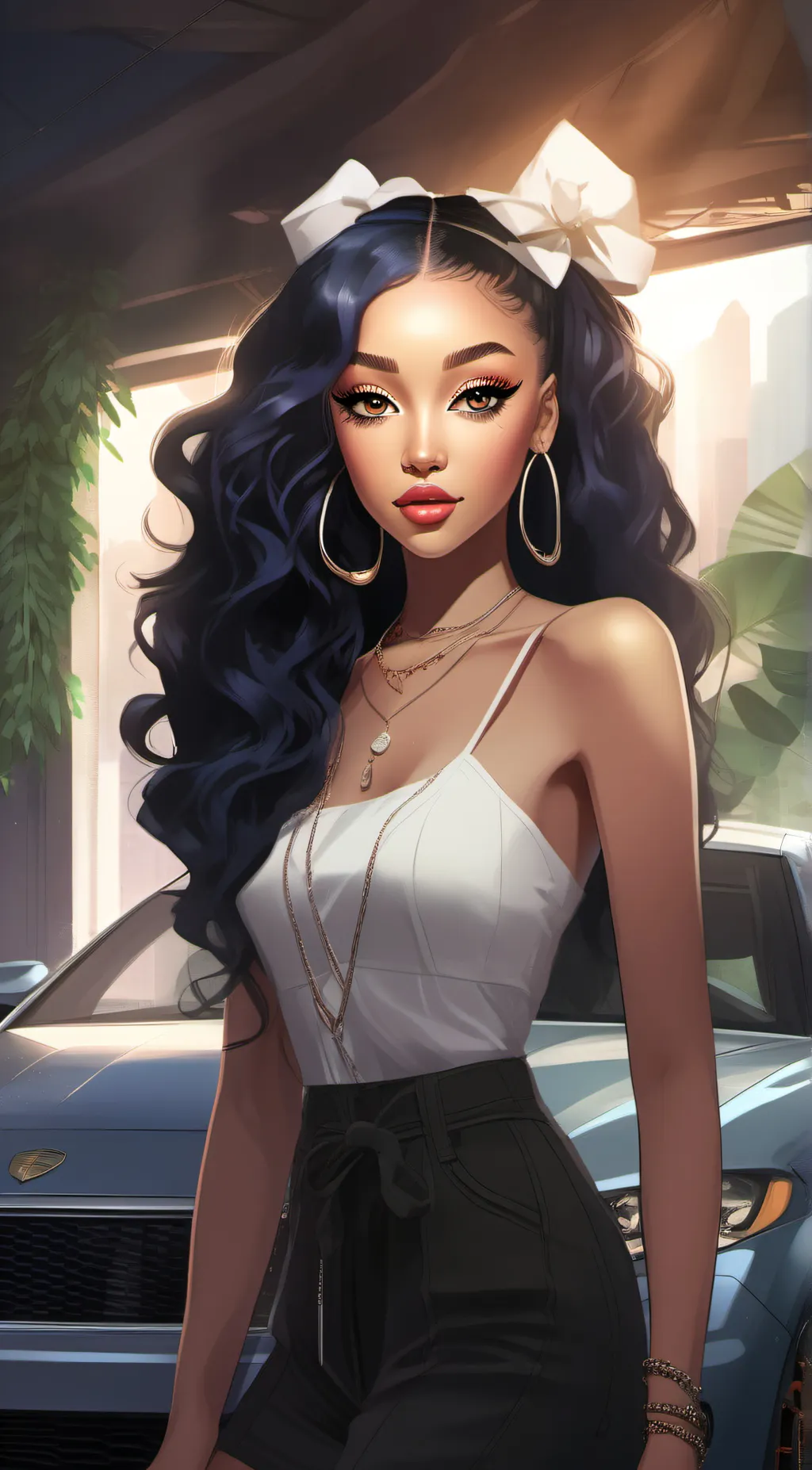 ai character: Doja Cat  background