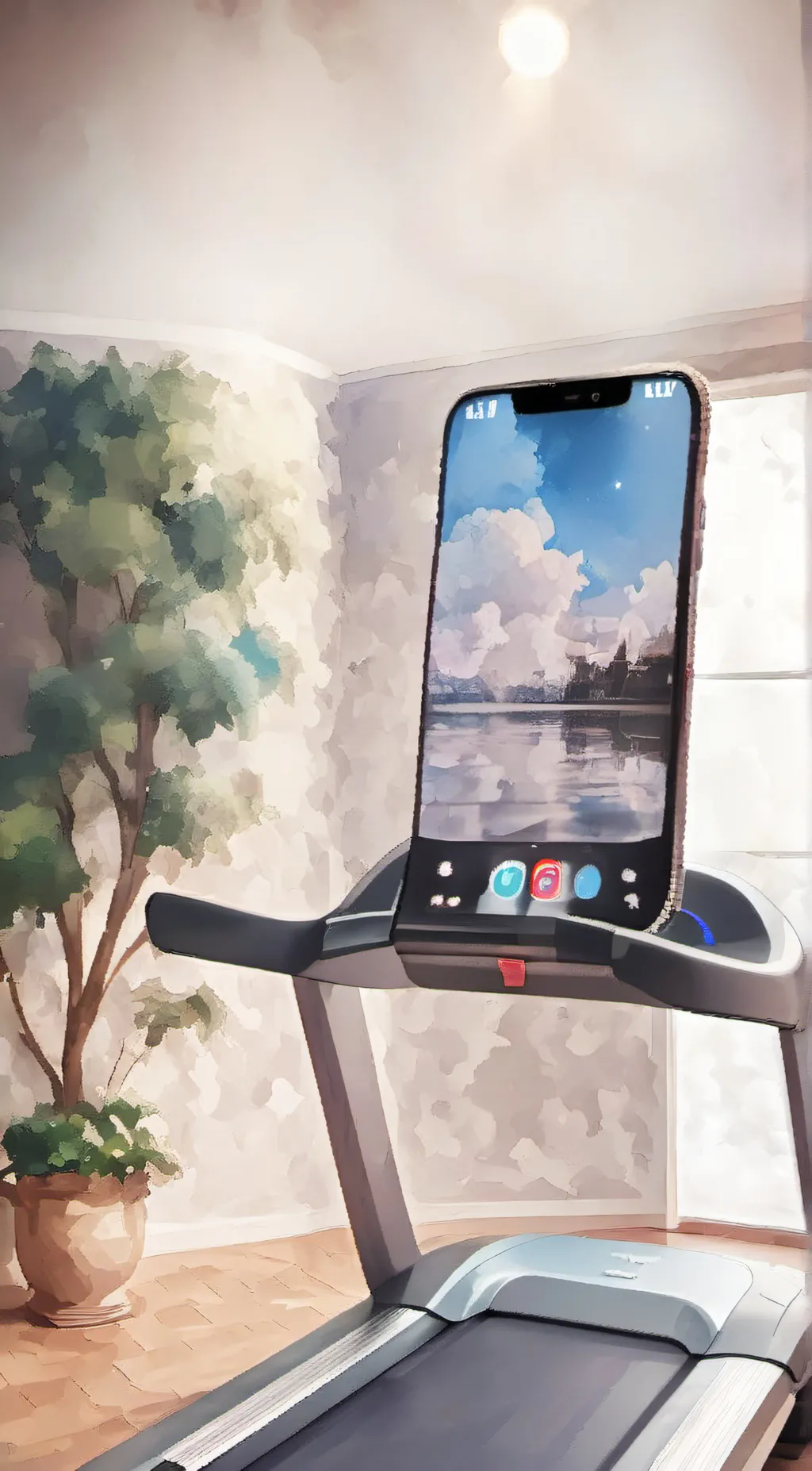 ai character: iPhone background