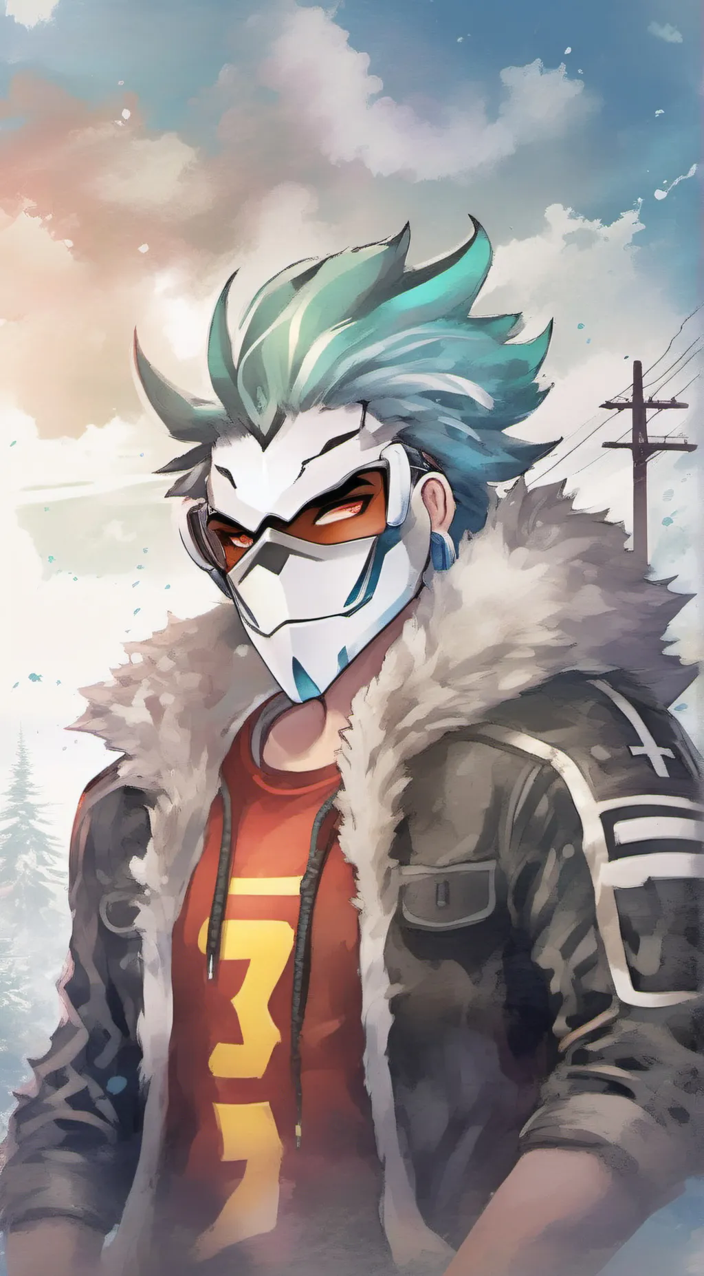 ai character: Chaz from H B background