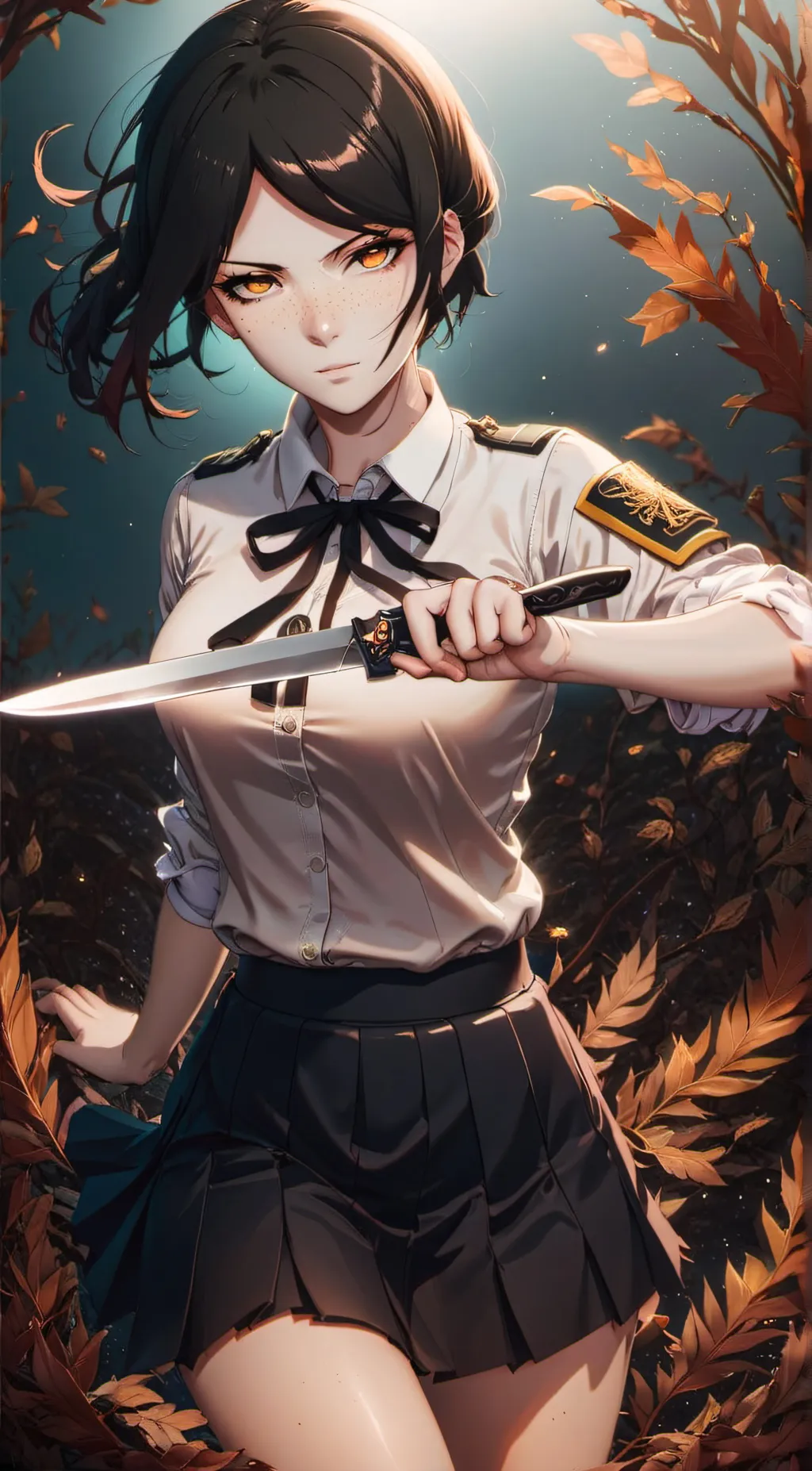 ai character: Mukuro Ikusaba background