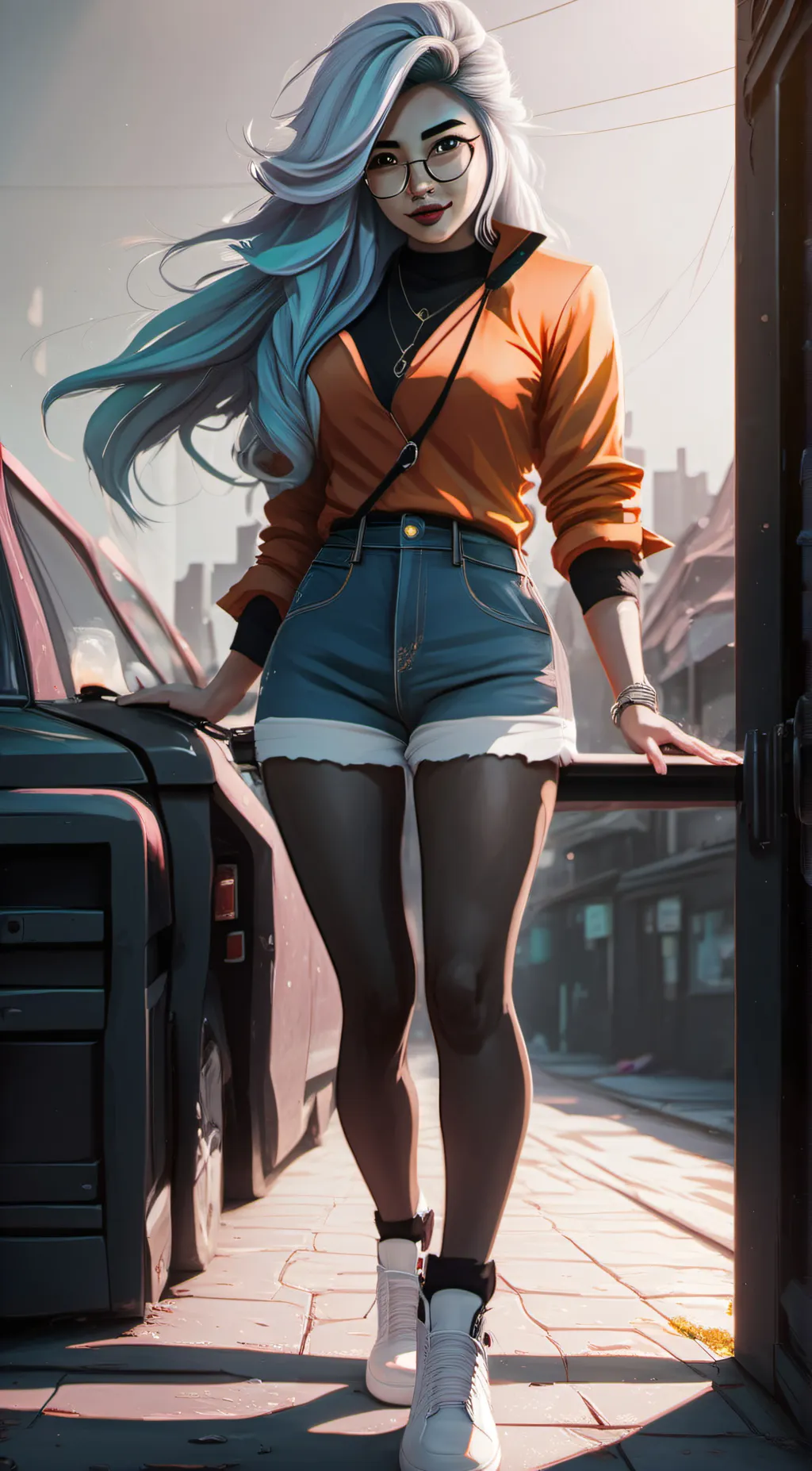 ai character: Nayvee  background