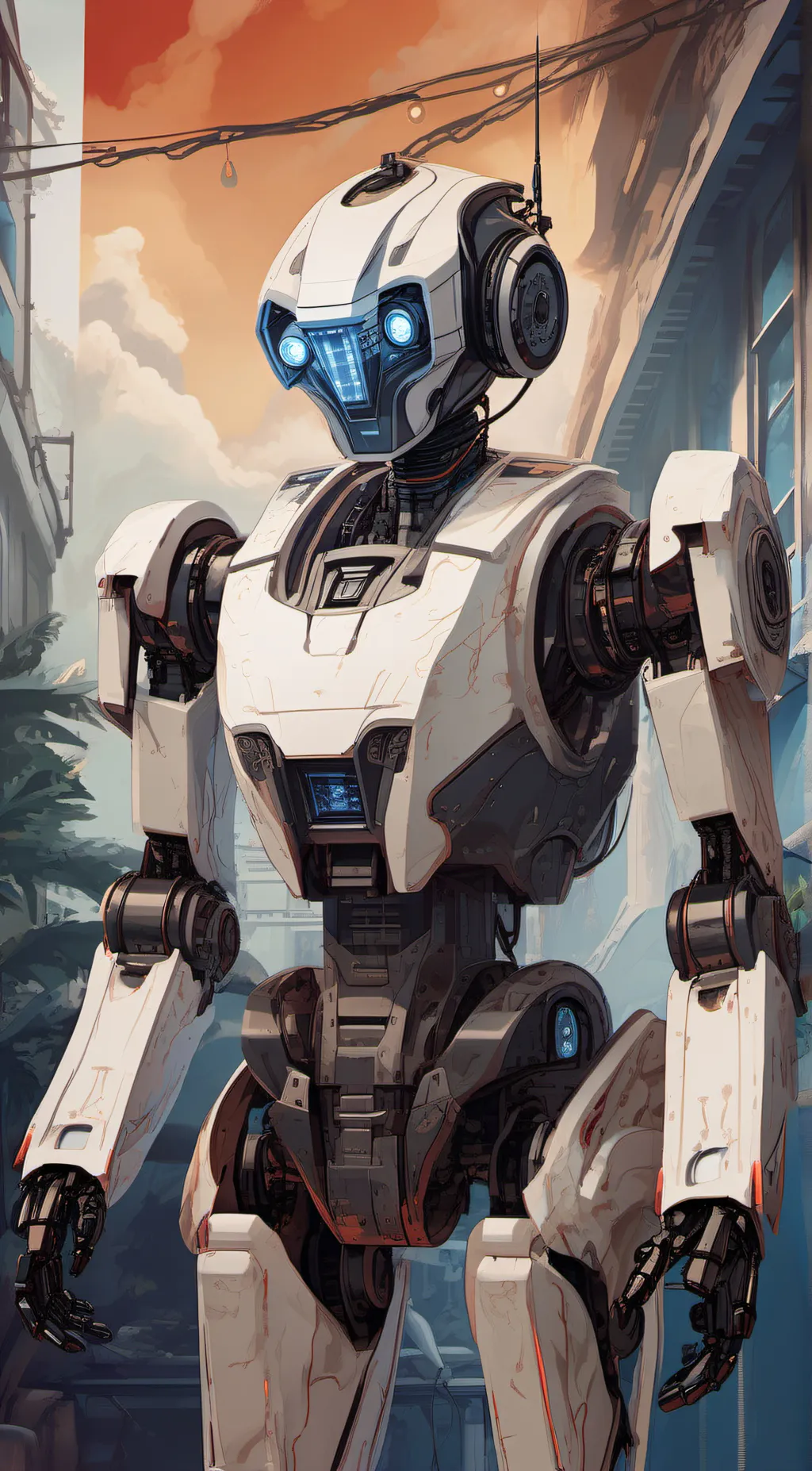 ai character: robot background