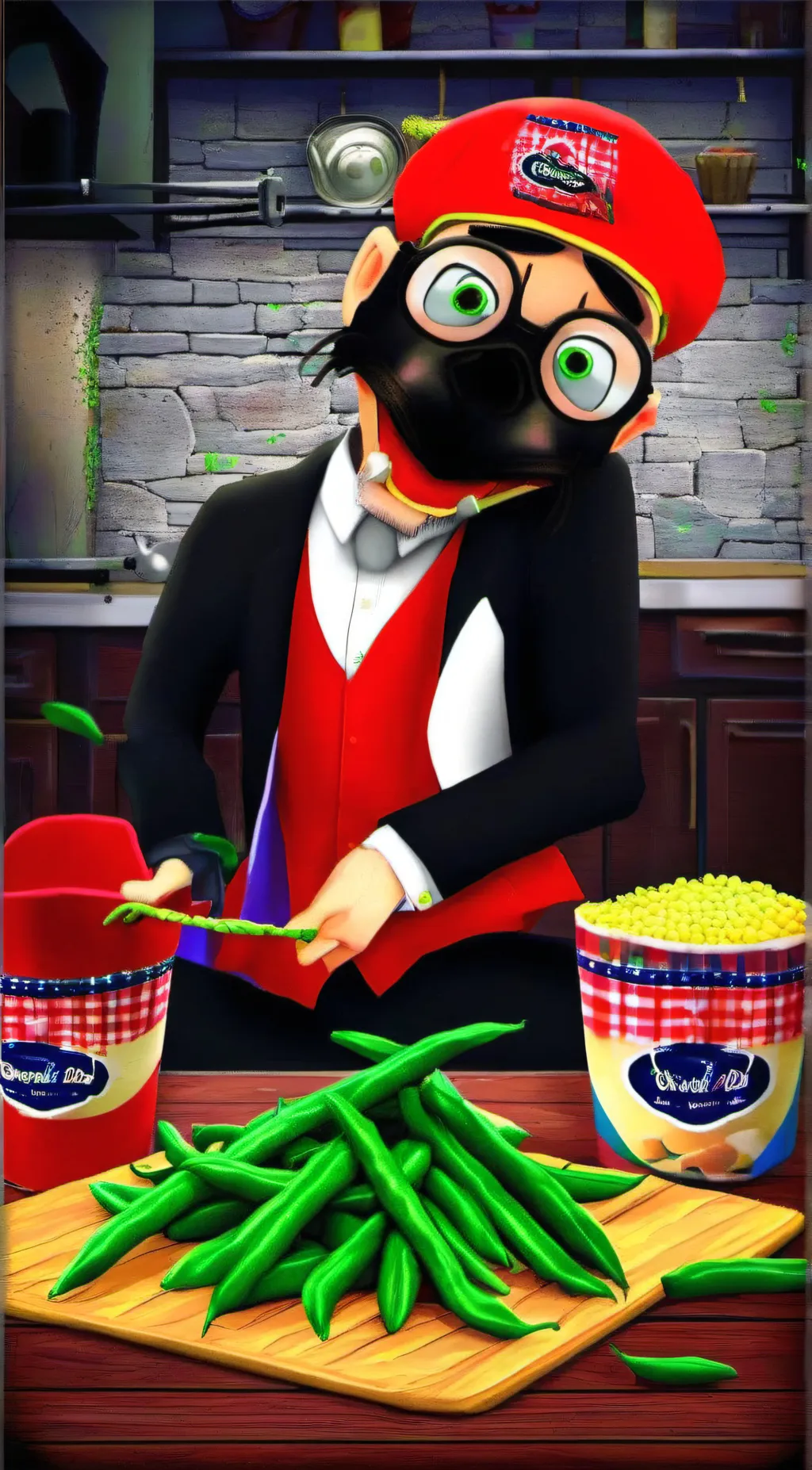 ai character: Jeffy background