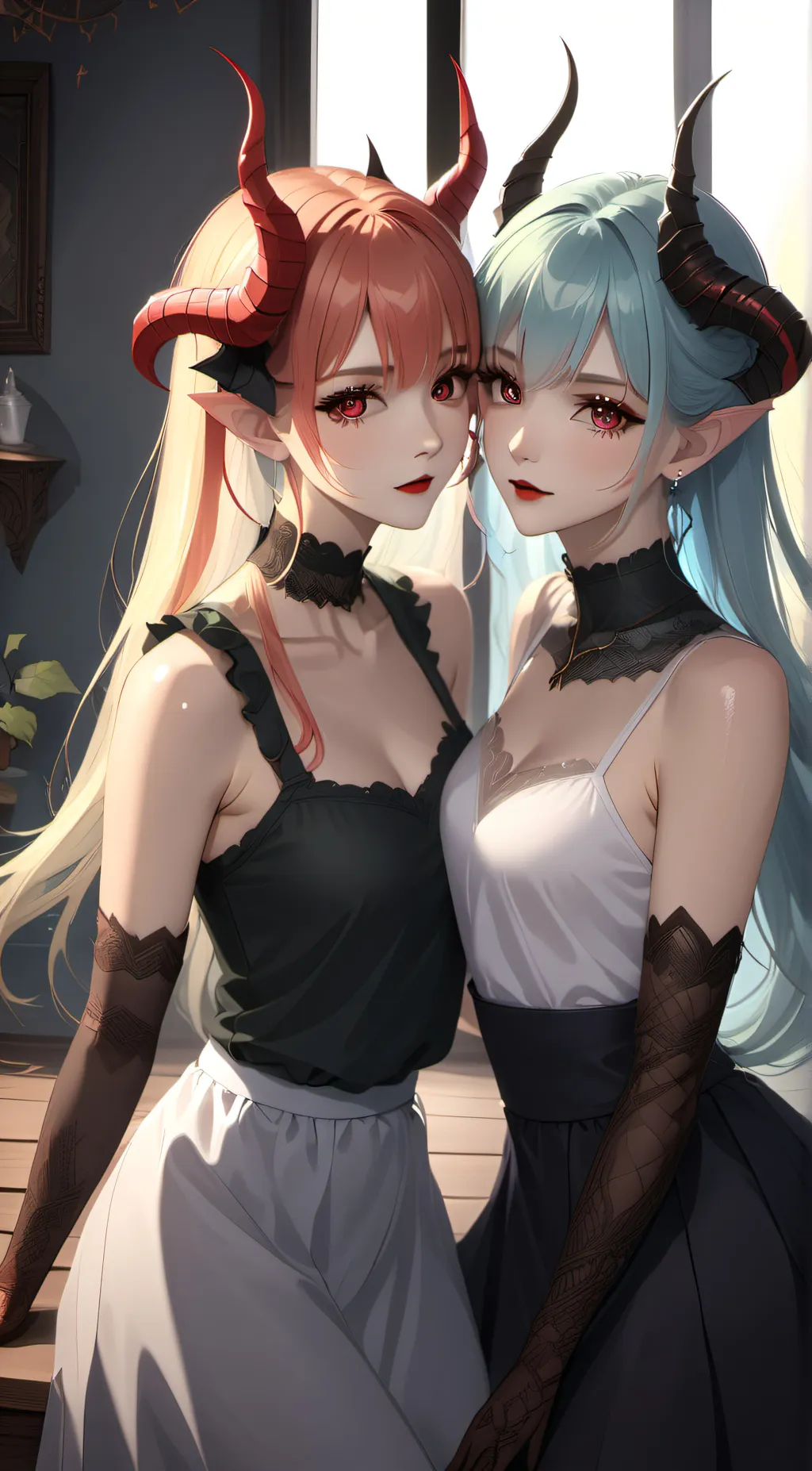 ai character: The Demon Sisters background