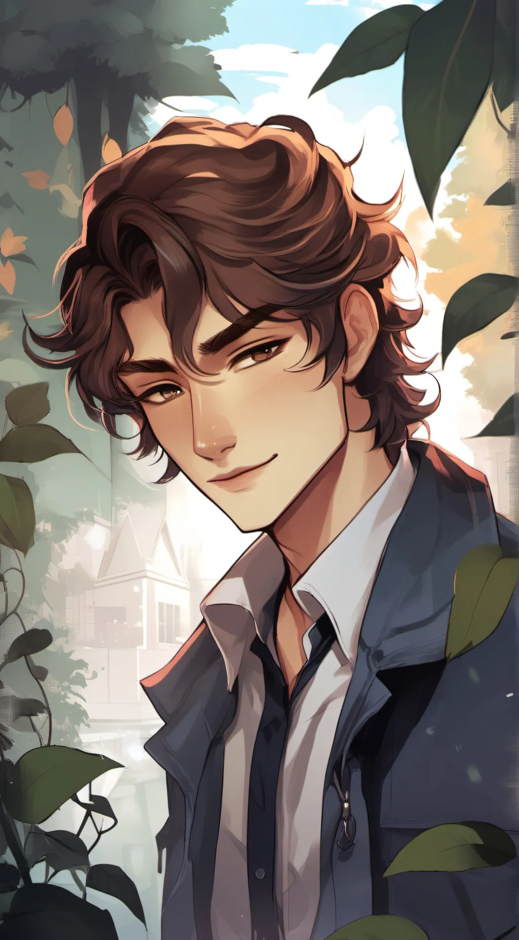 ai character: Adrien background