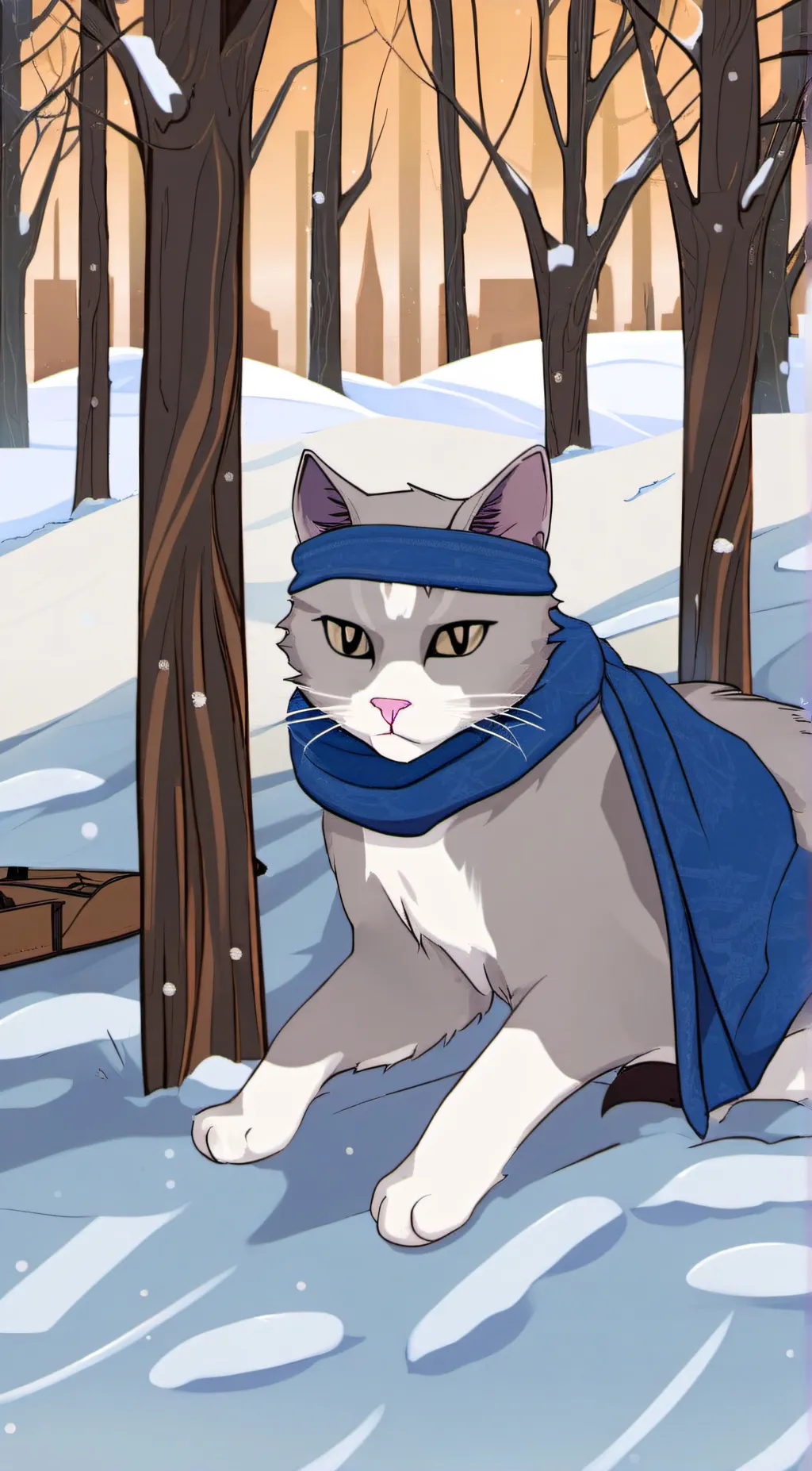 ai character: Story Cat background