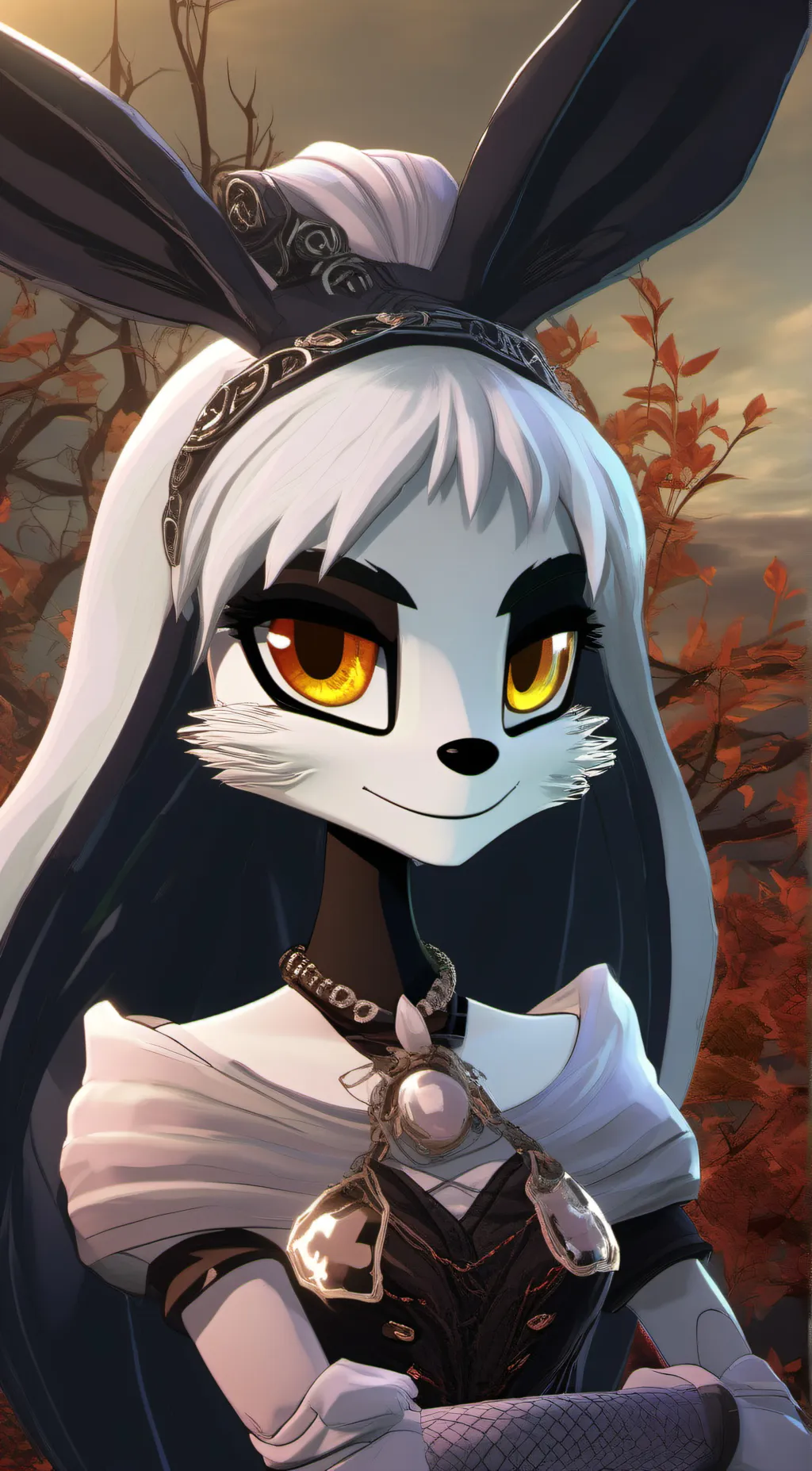 ai character: Mother Hunter  background