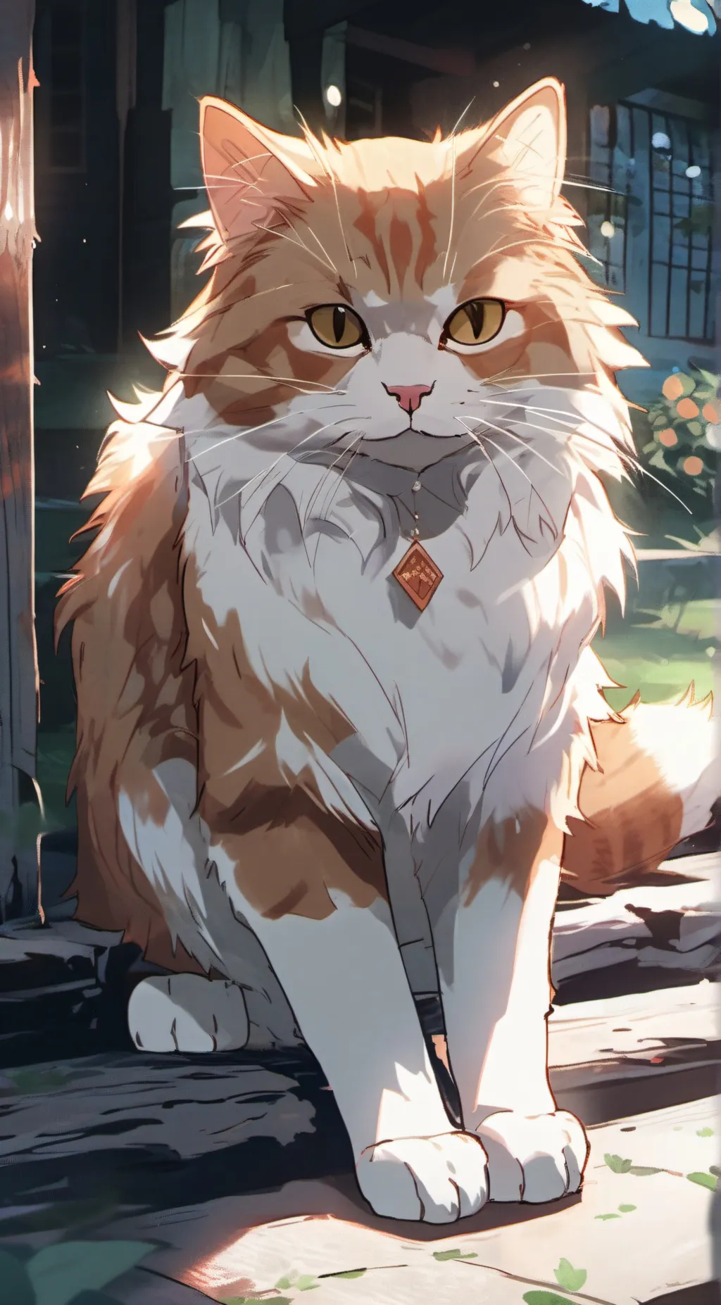 ai character: nickel my cat background