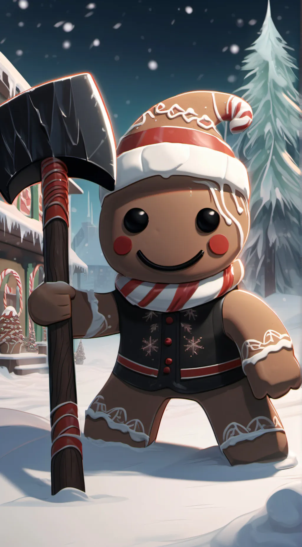 ai character: wafer background