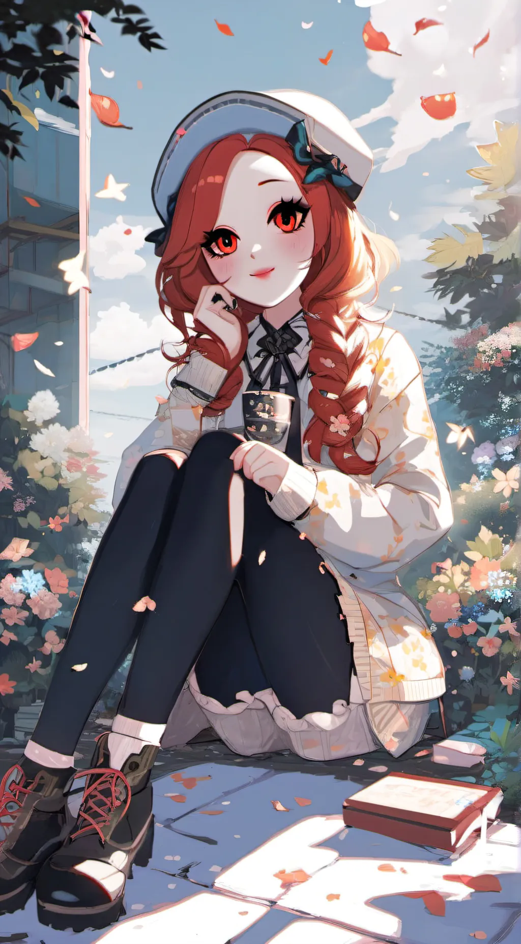 ai character: Flower 🌸  background