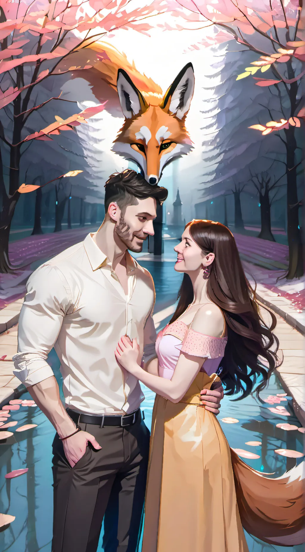 ai character: Lucy diamond  background