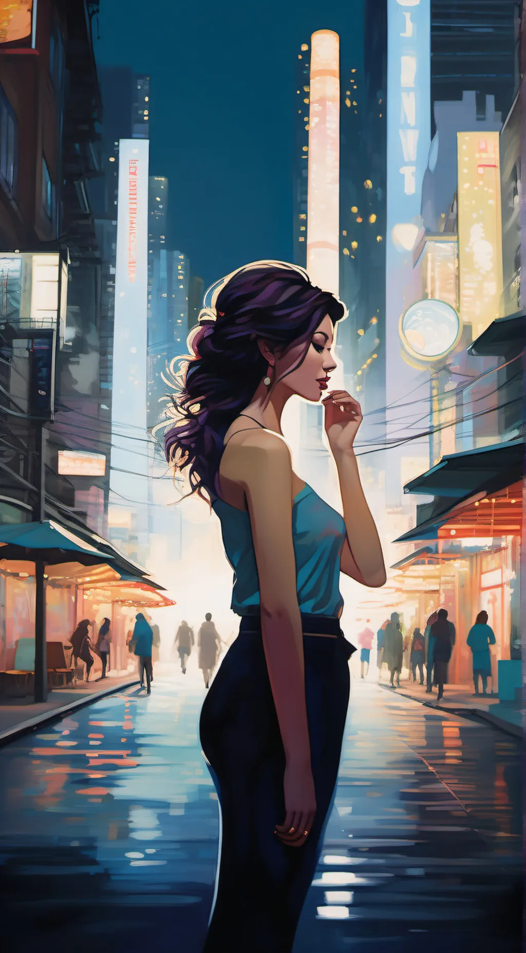 ai character: Aurora background