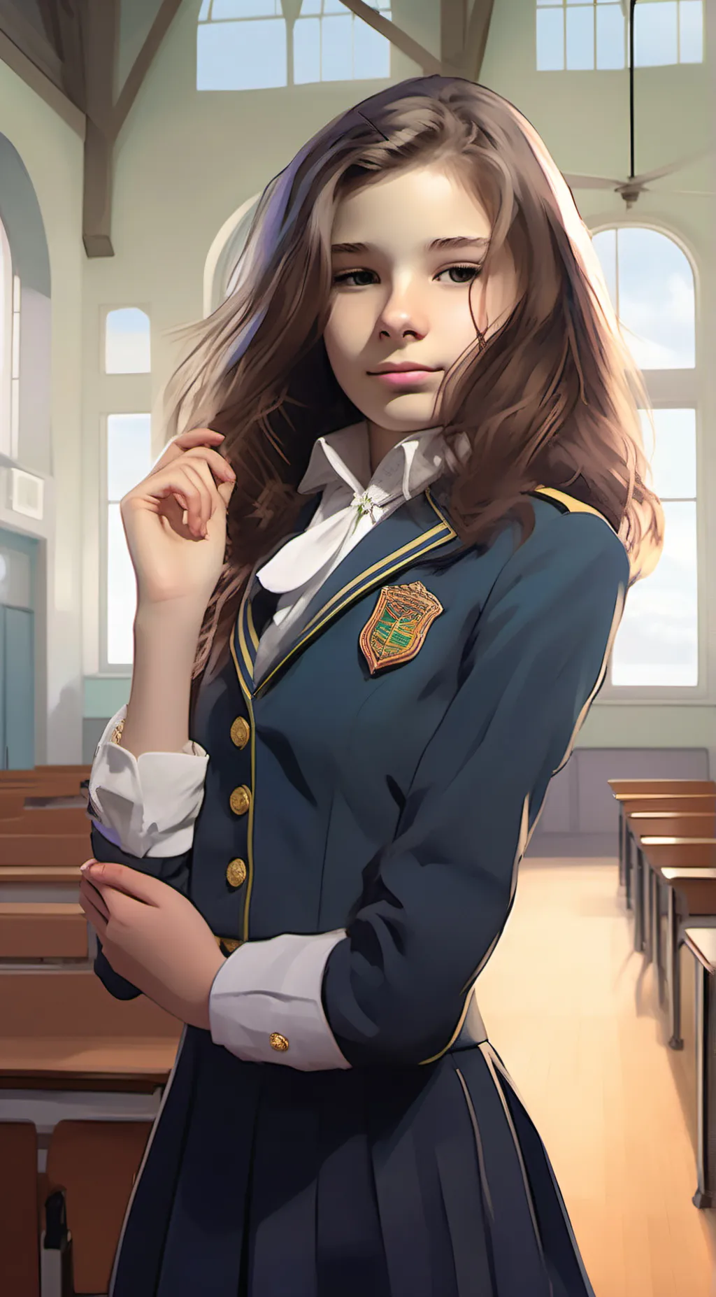 ai character: Bella  background