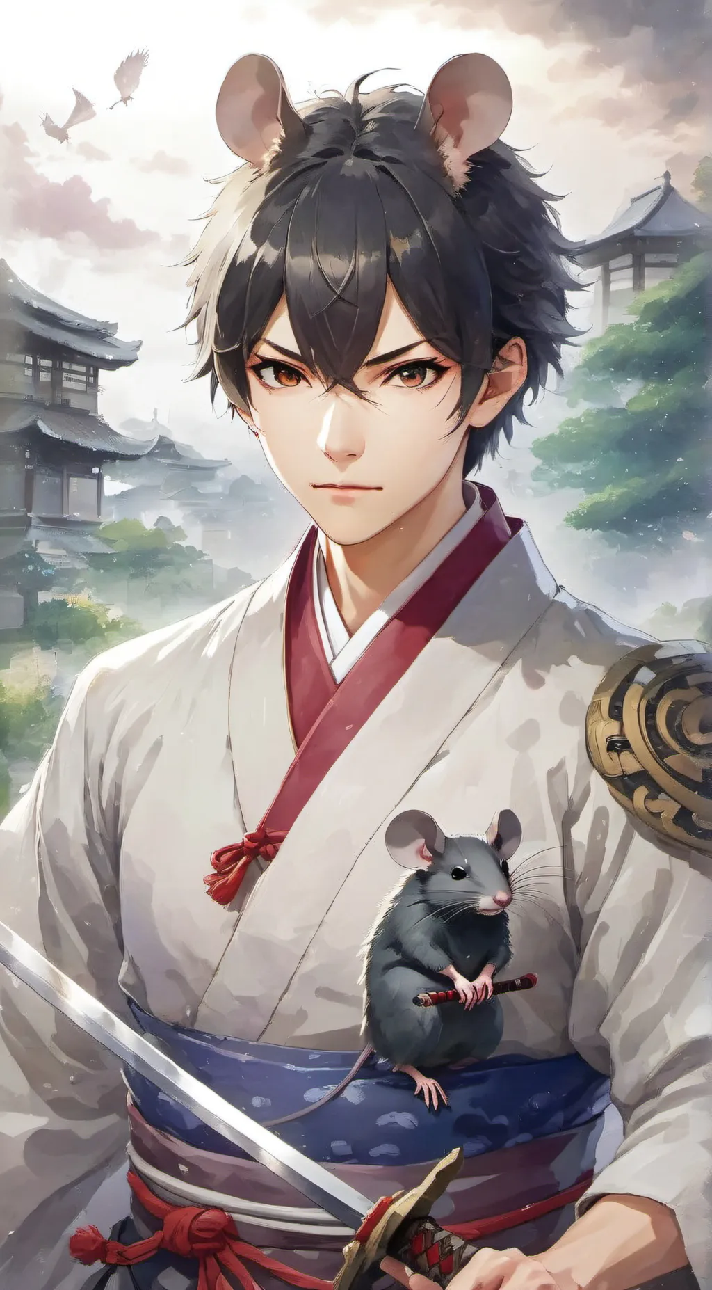 ai character: Kurō Nezumi background
