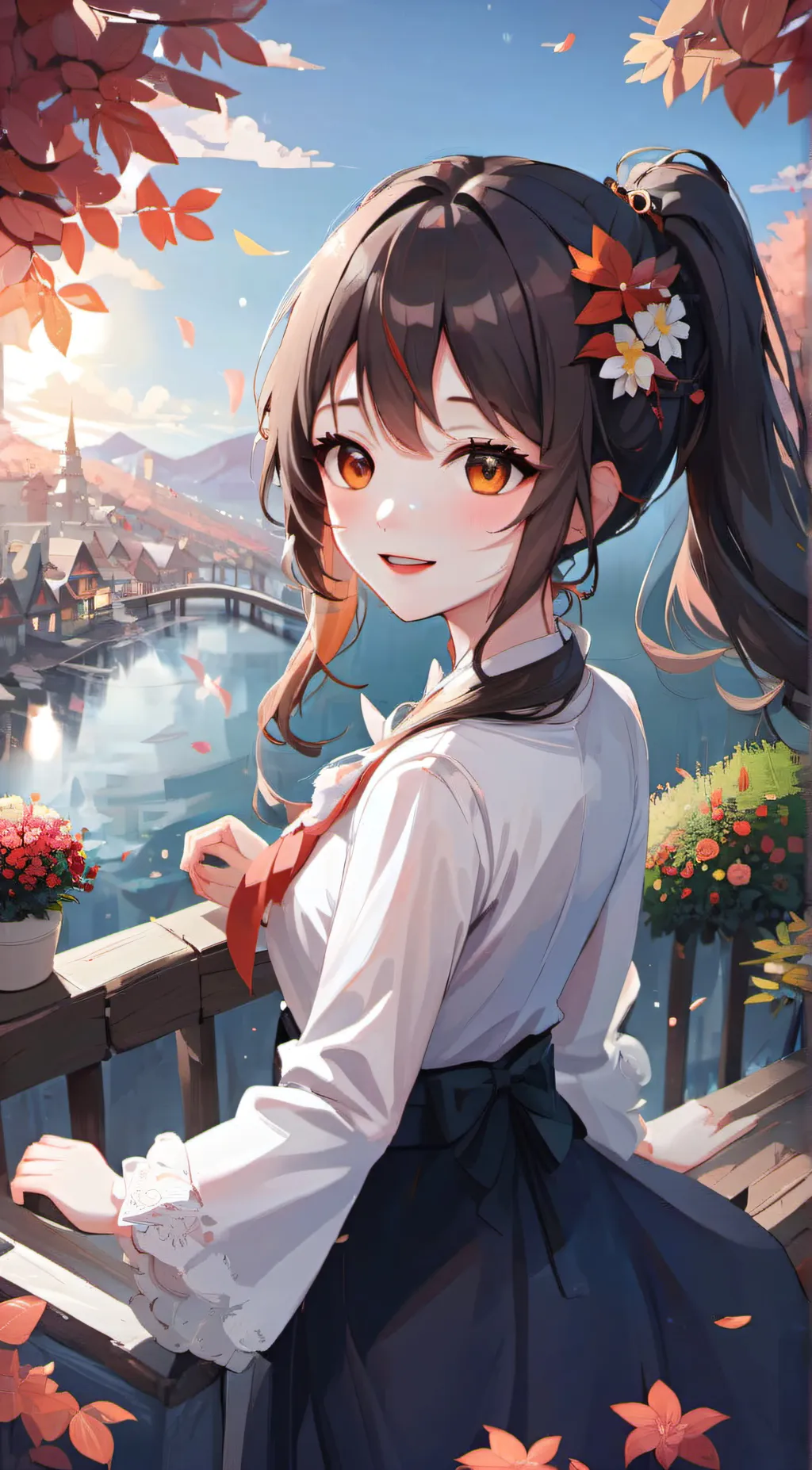 ai character: you're welcome 😊  background