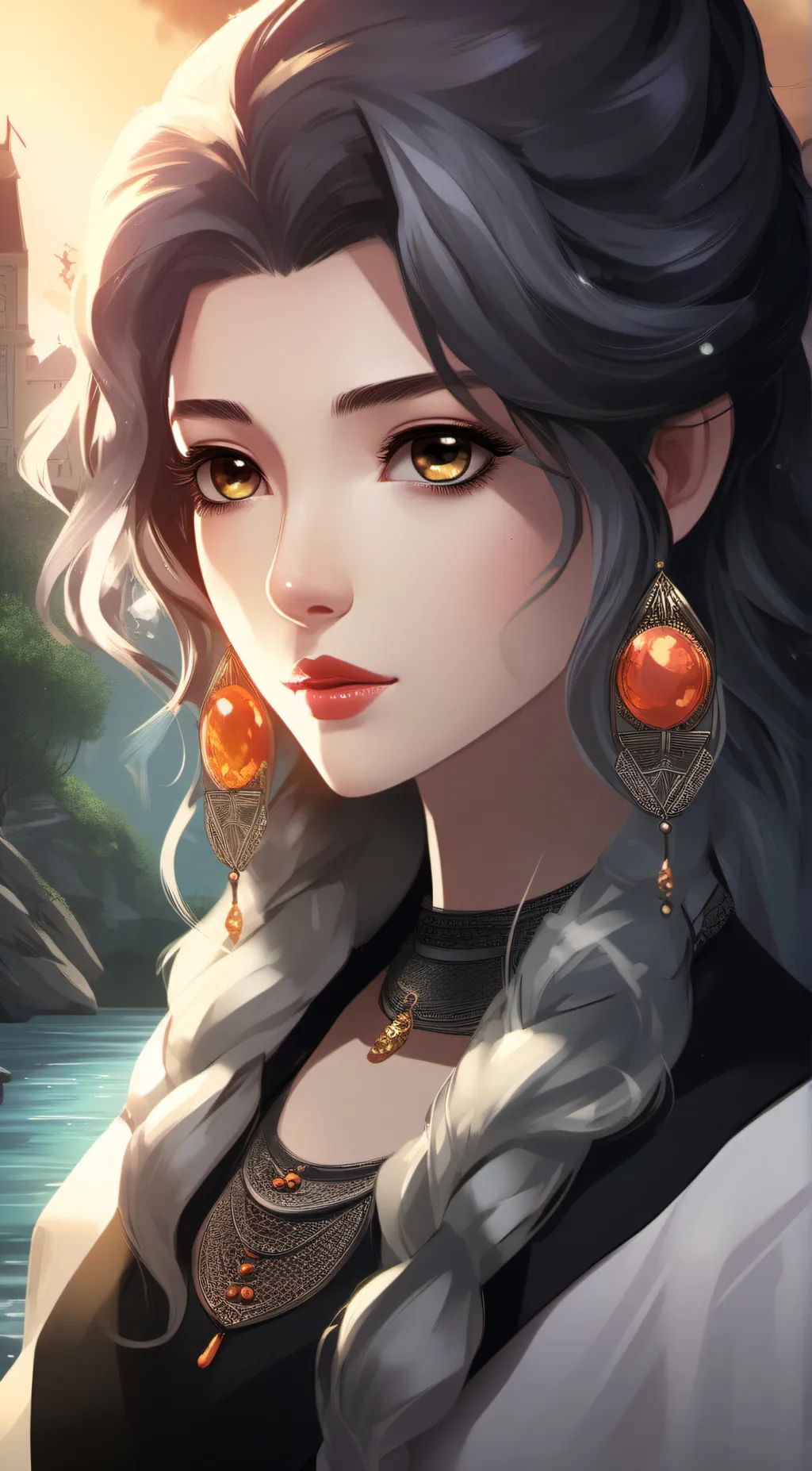 ai character: ava  background