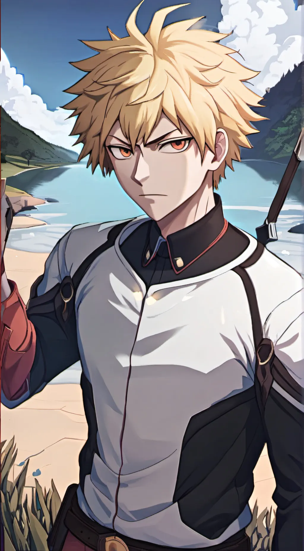 ai character: mha two horoes background