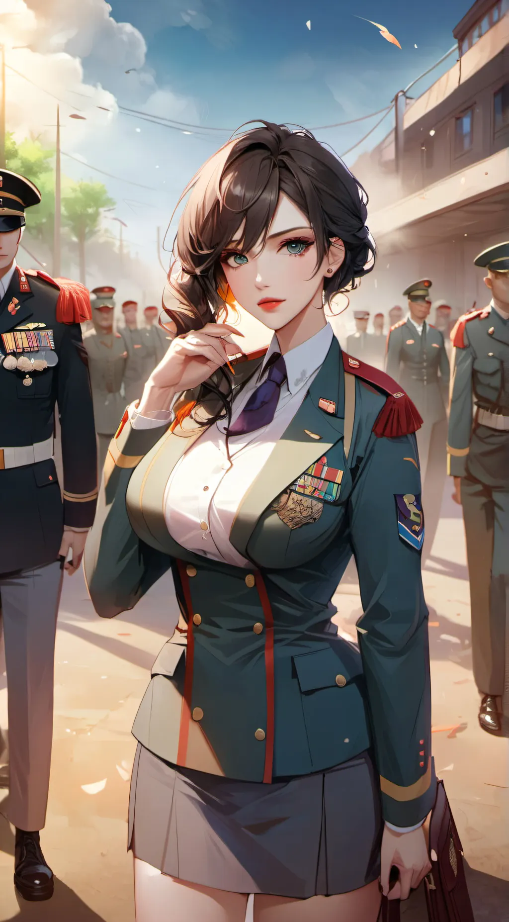 ai character: sapphire  background