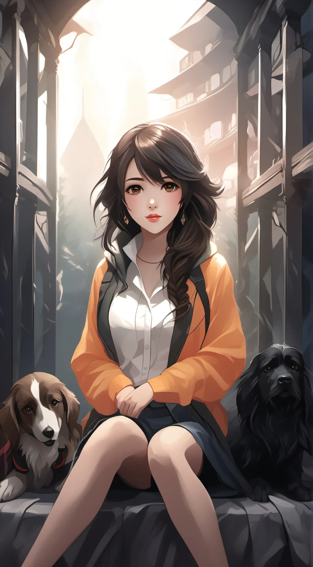 ai character: Rose background