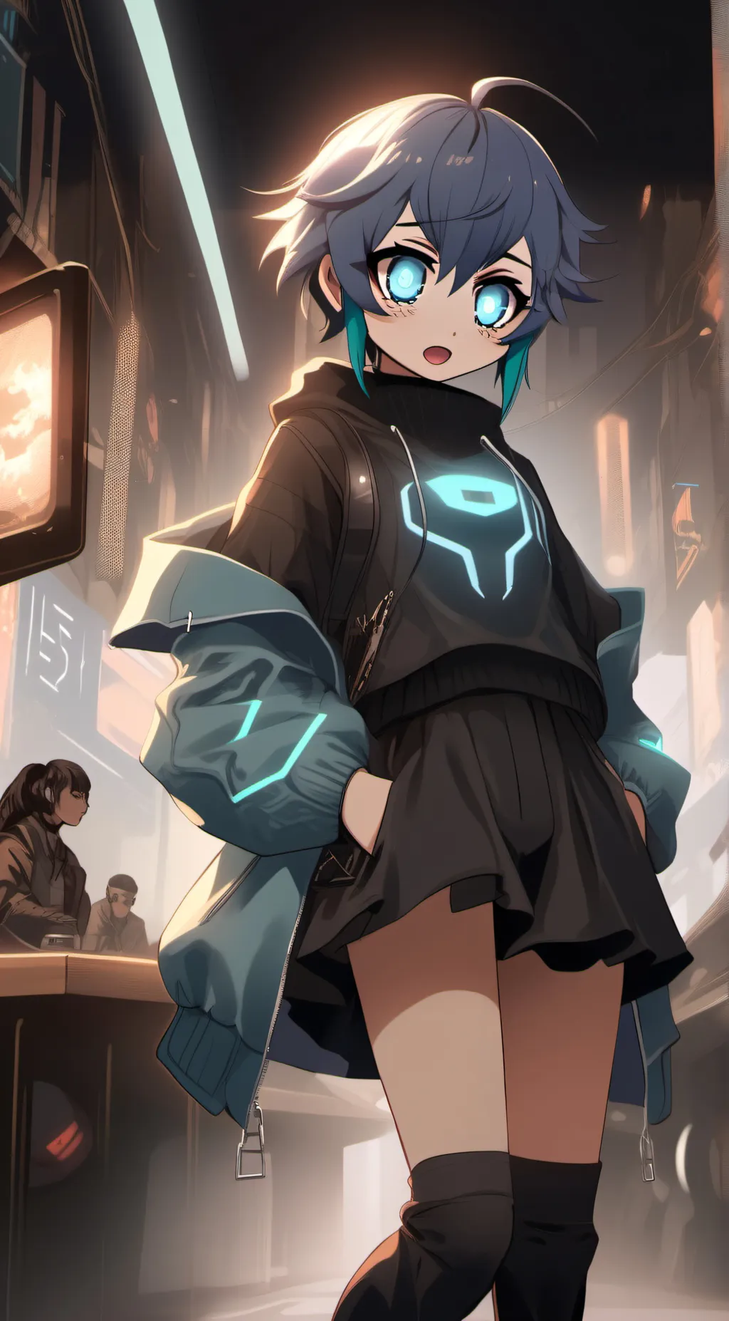 ai character: Celeste s/h background