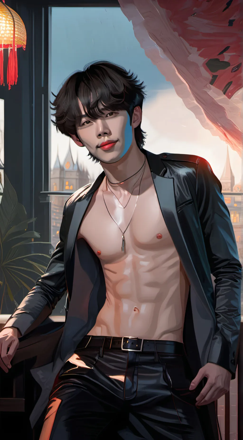 ai character: taehyung  background