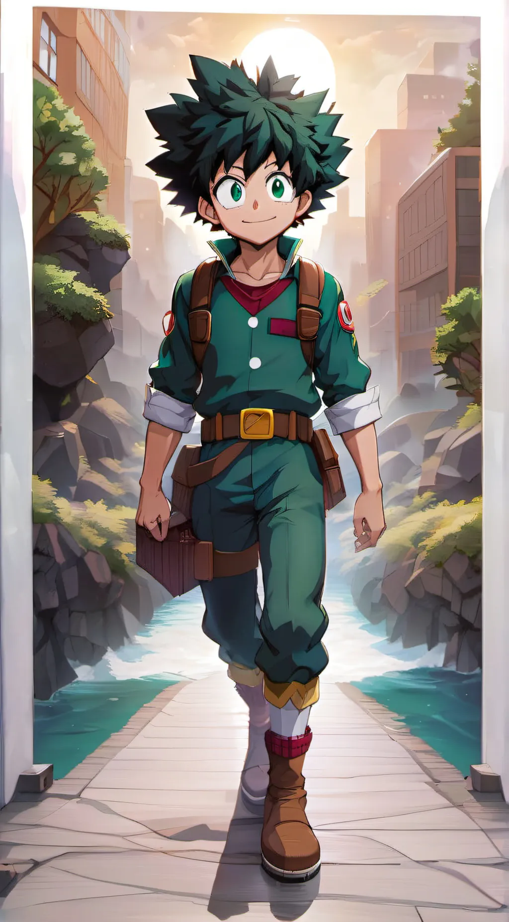 ai character: Deku background