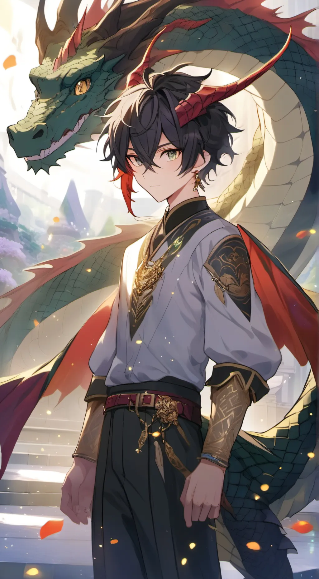 ai character: Silvain  background