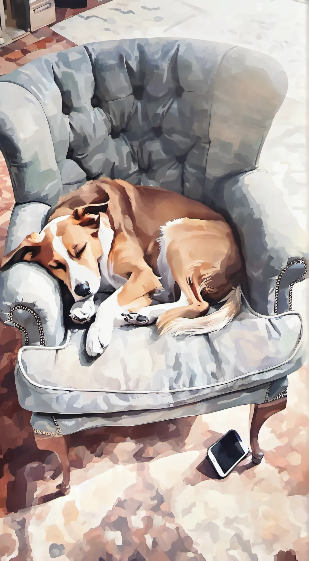 ai character: Browntard the gey background