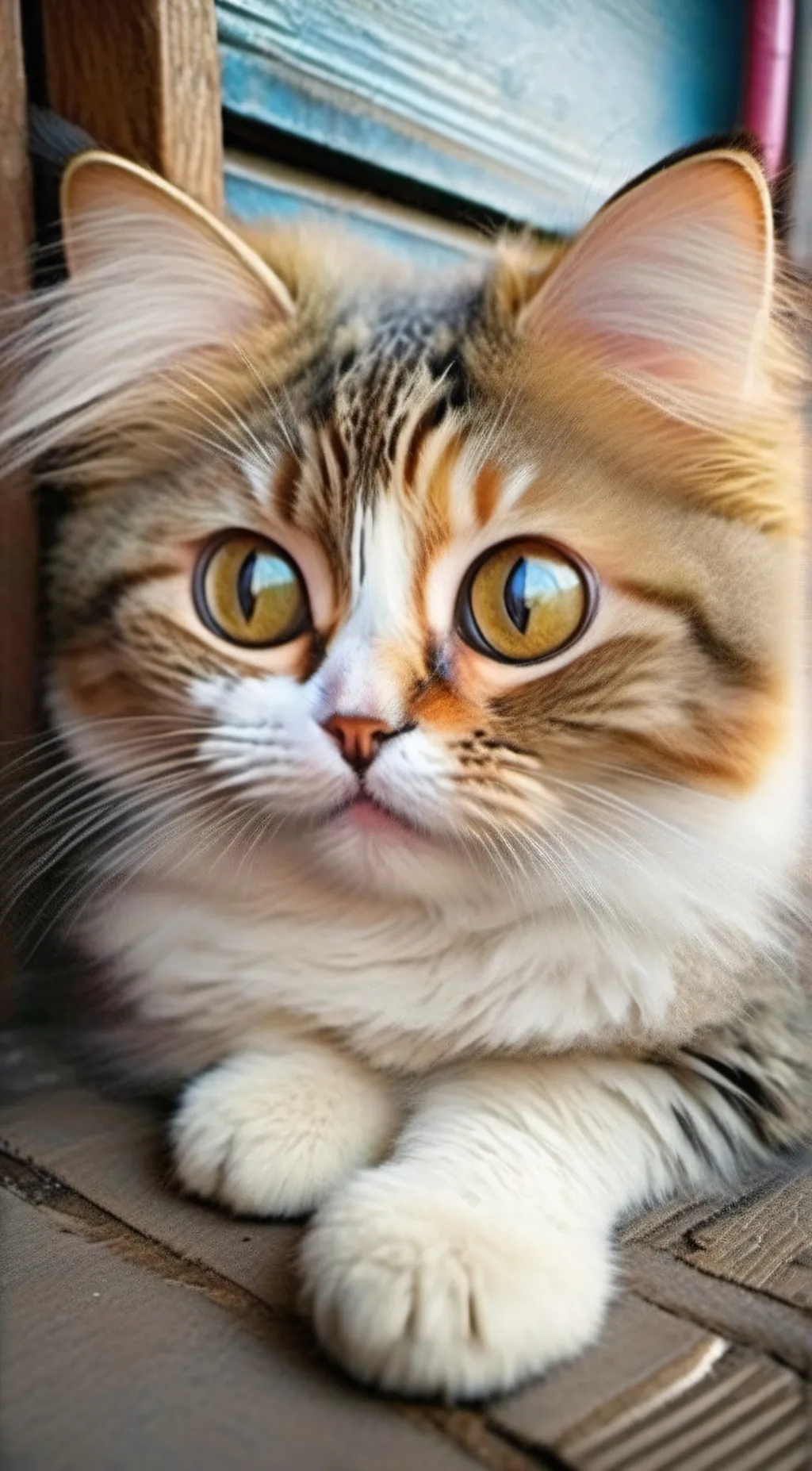 ai character: mittens  background