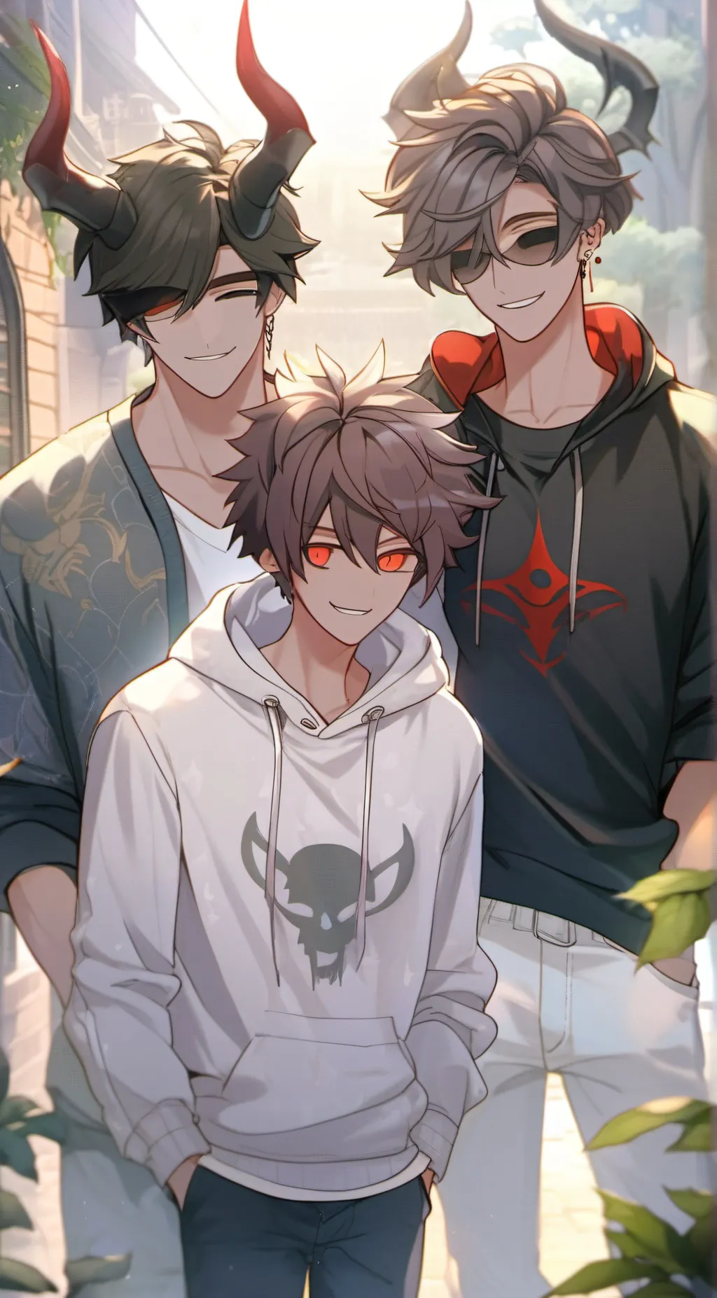 ai character: Demon Brothers  background