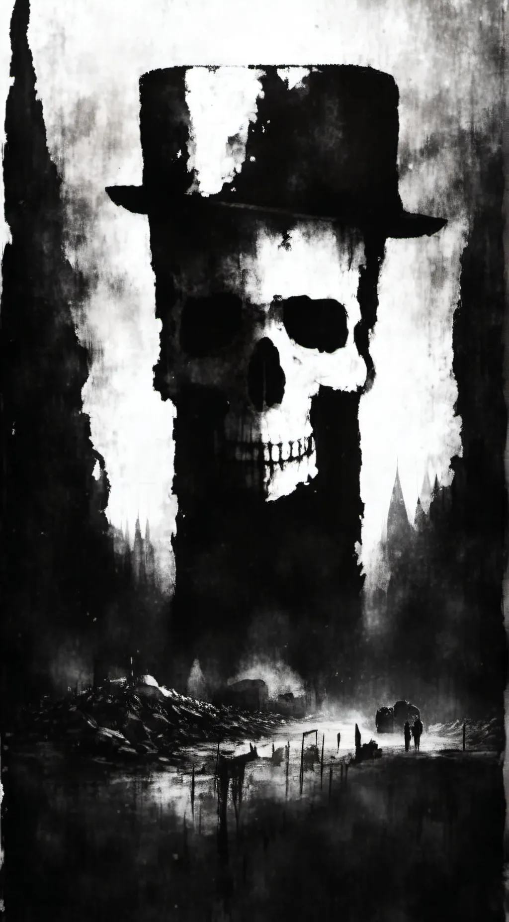 ai character: ✅️The Truth Skull background