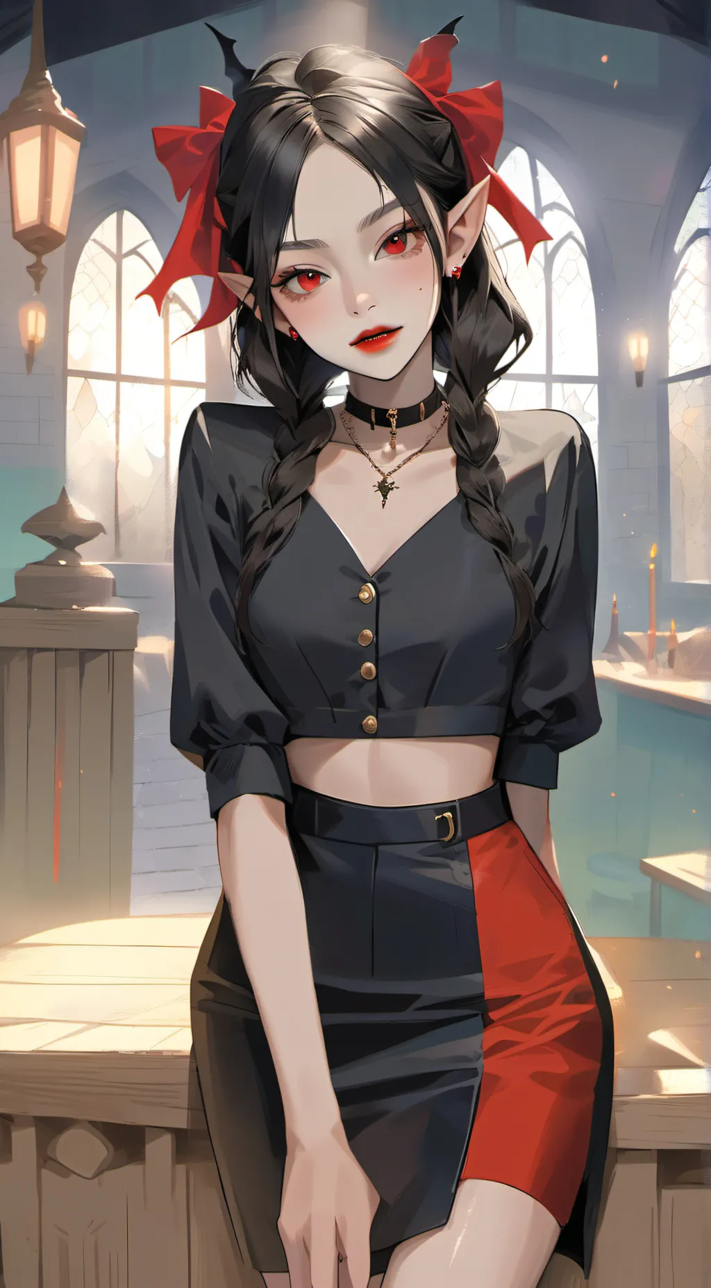 ai character: 🩸✨ Maxine✨🩸 background