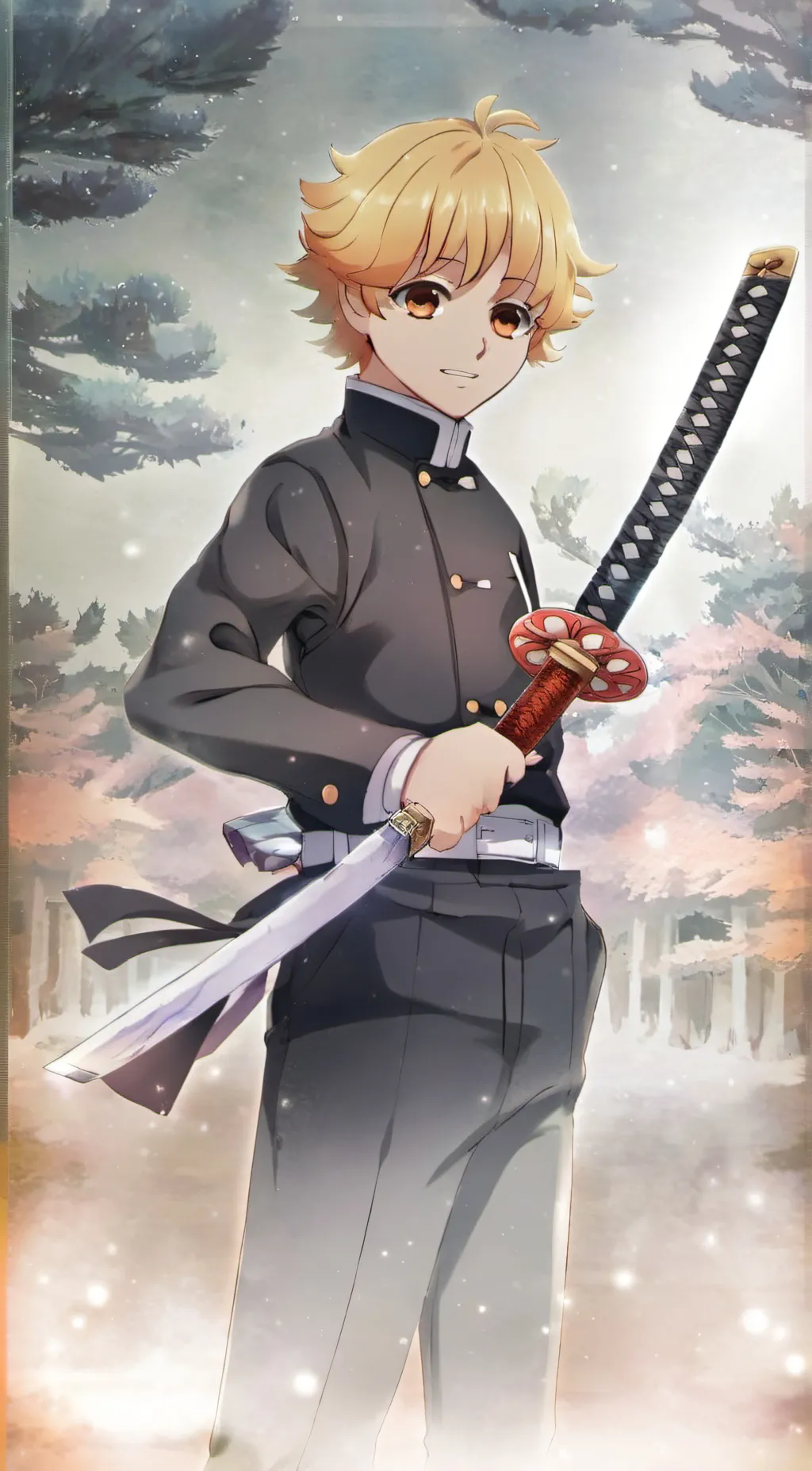 ai character: zenitsu  background