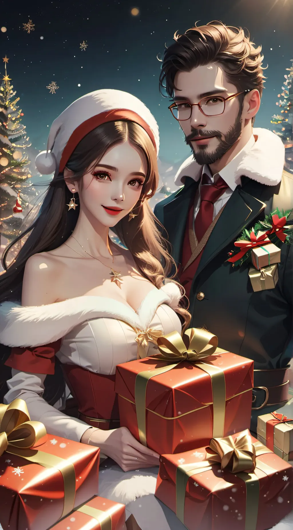 ai character: Santa background