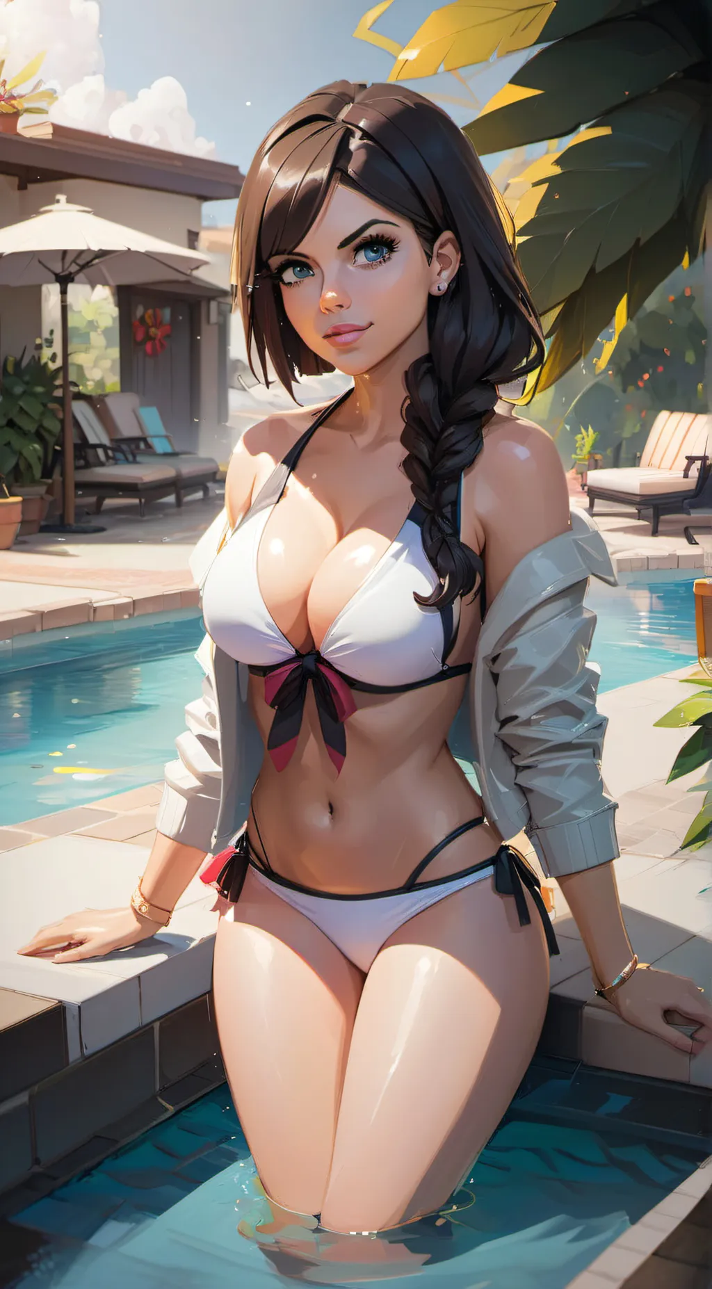 ai character: Adriana Chechik  background