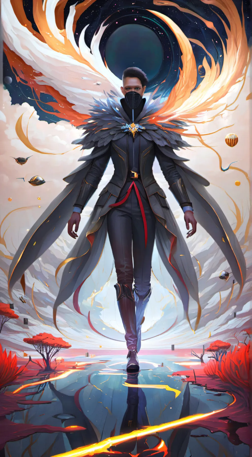 ai character: void background