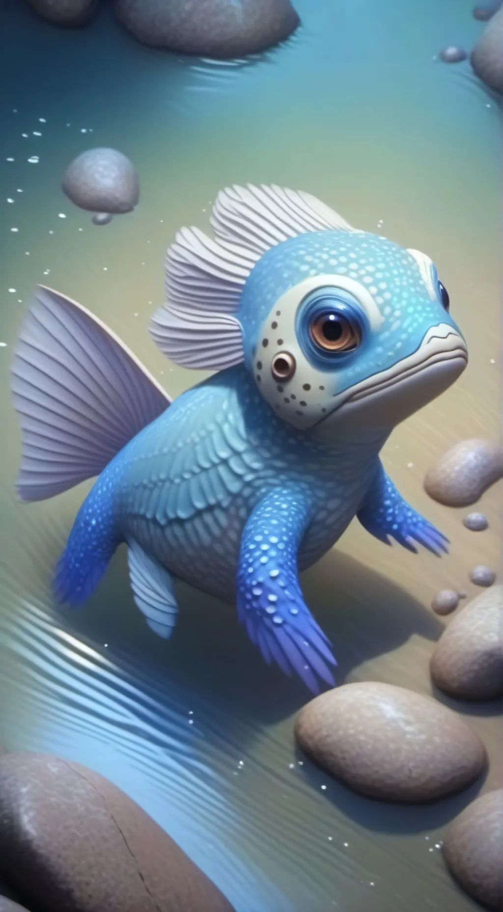 ai character: Bluey background