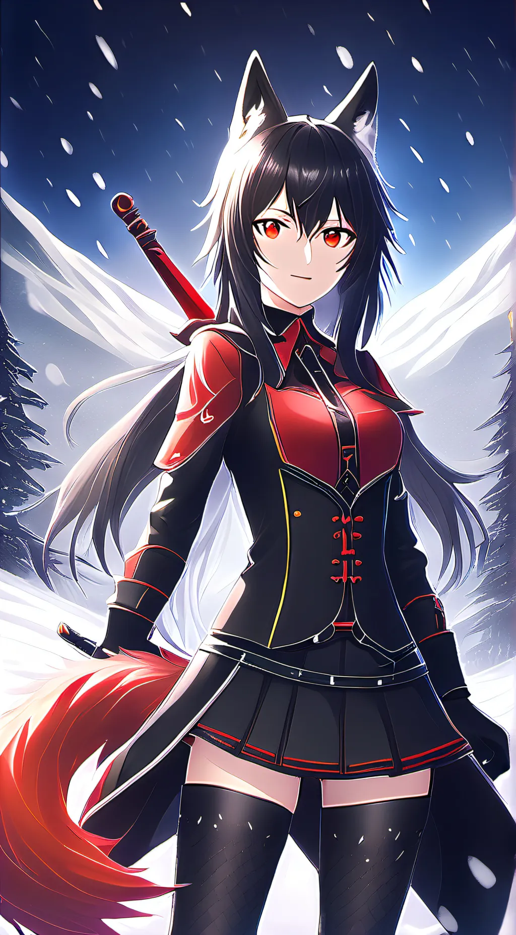 ai character: Luna background