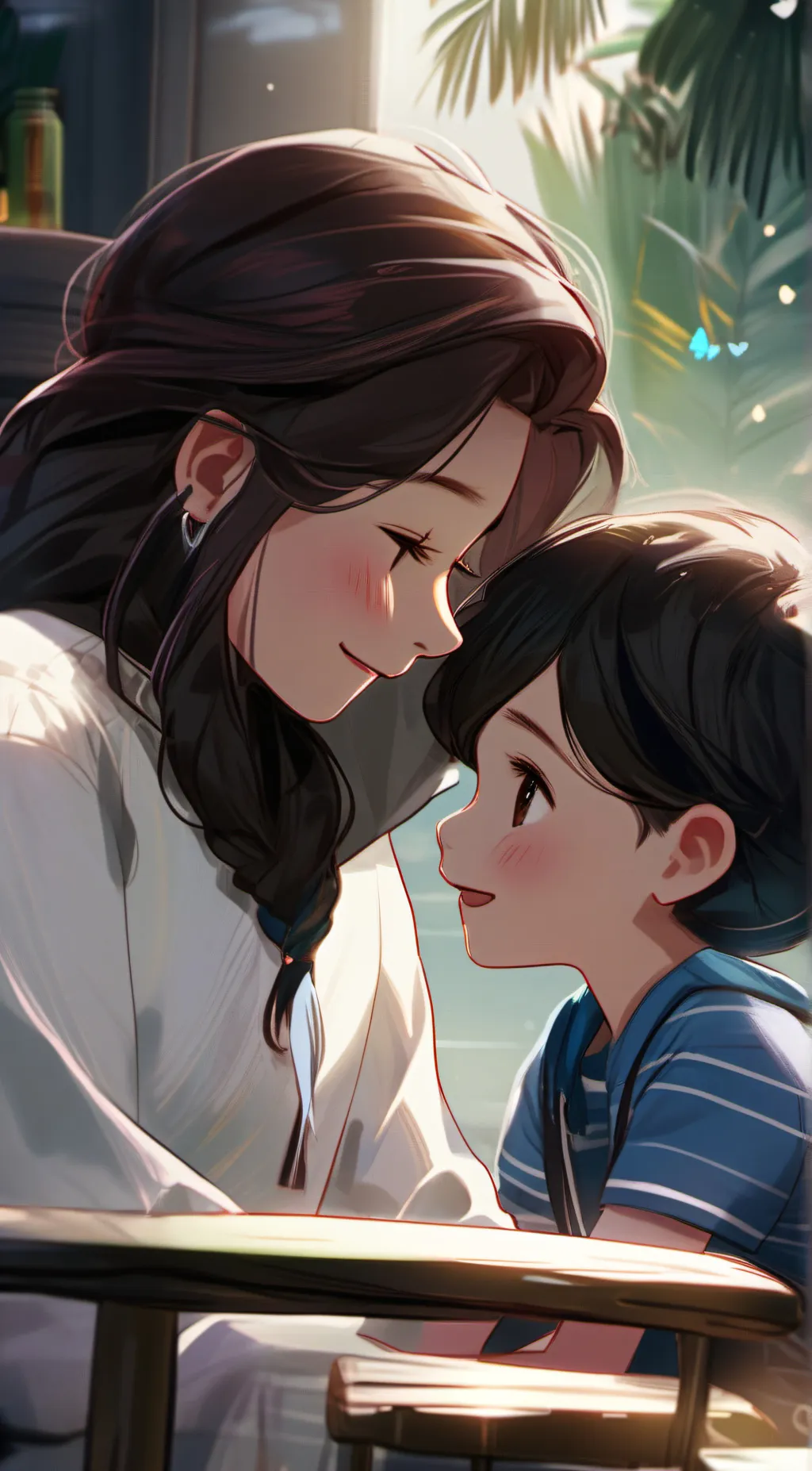 ai character: Nice background