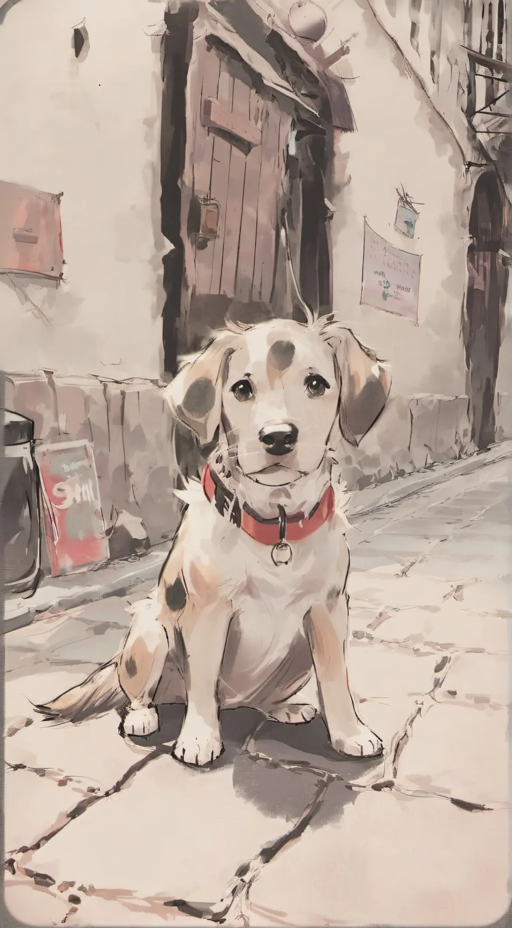 ai character: sky background