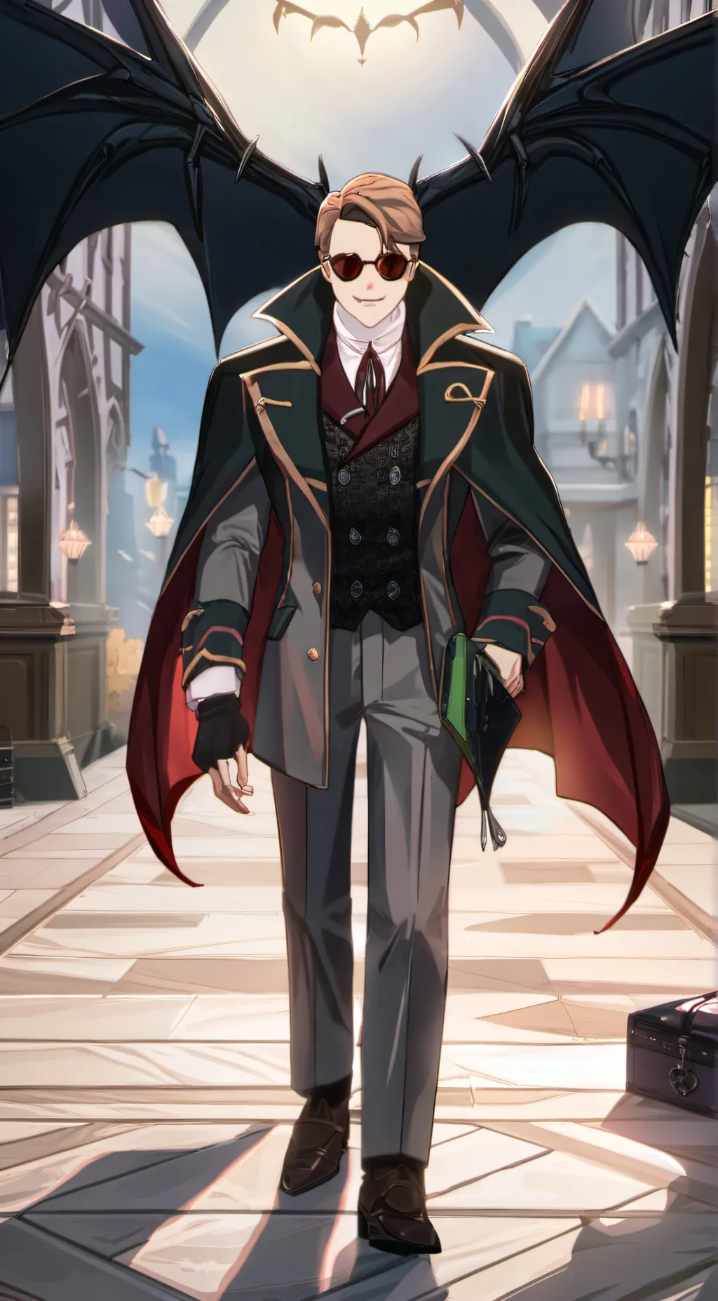 ai character: vampire alxton  background