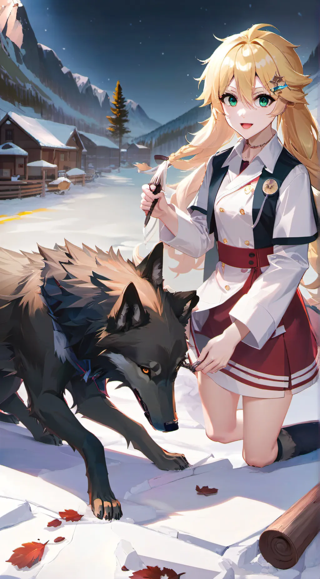 ai character: veterinarian Kelly background