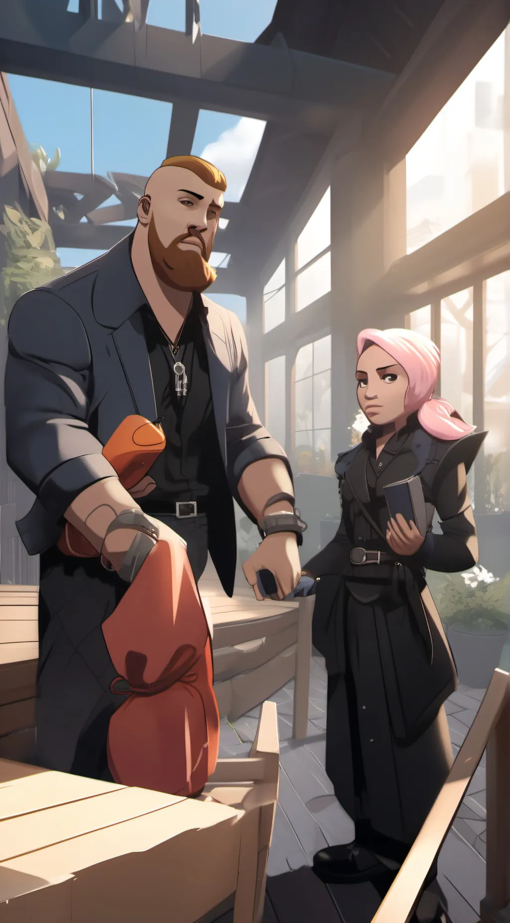 ai character: jax x pomni background