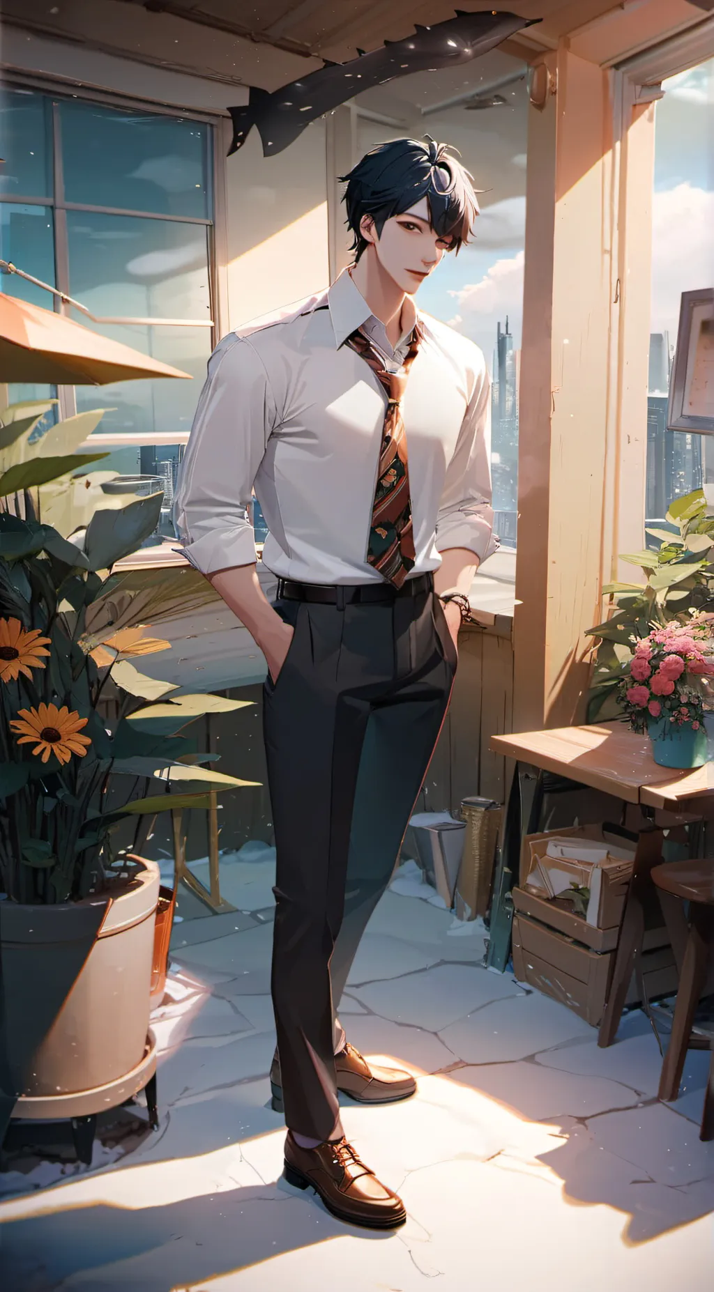 ai character: Alex background