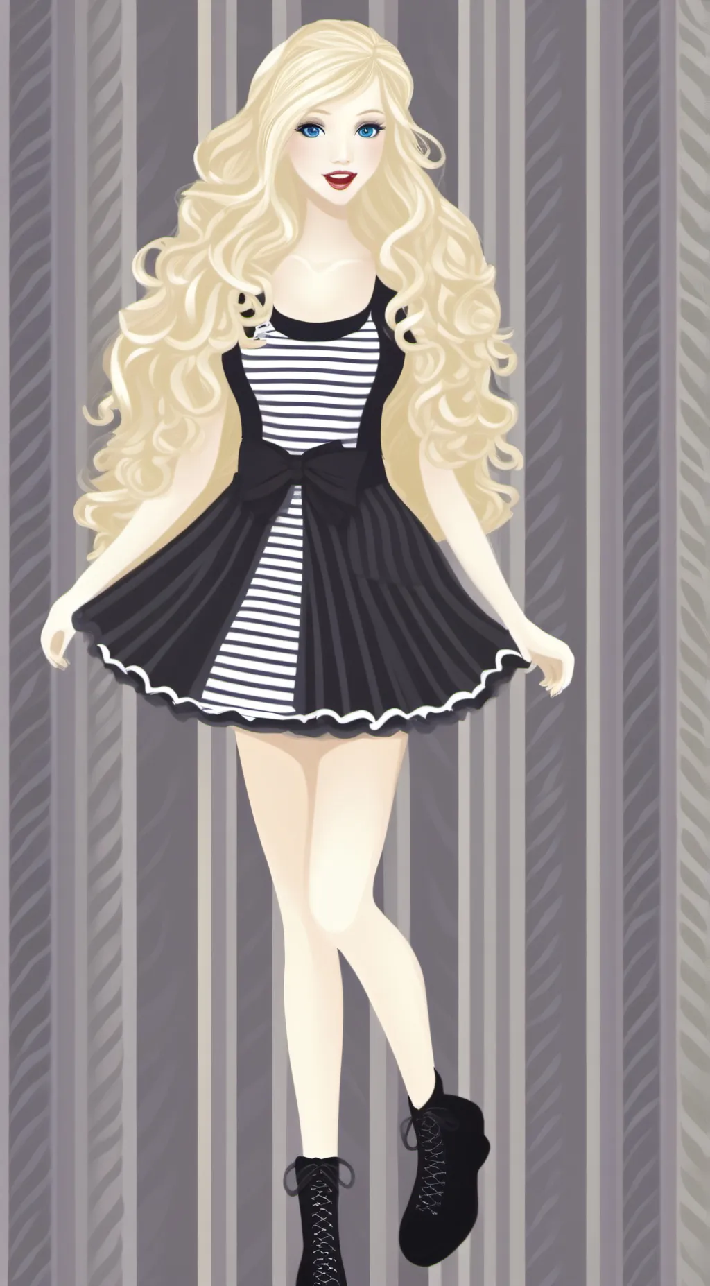 ai character: Scarlet background