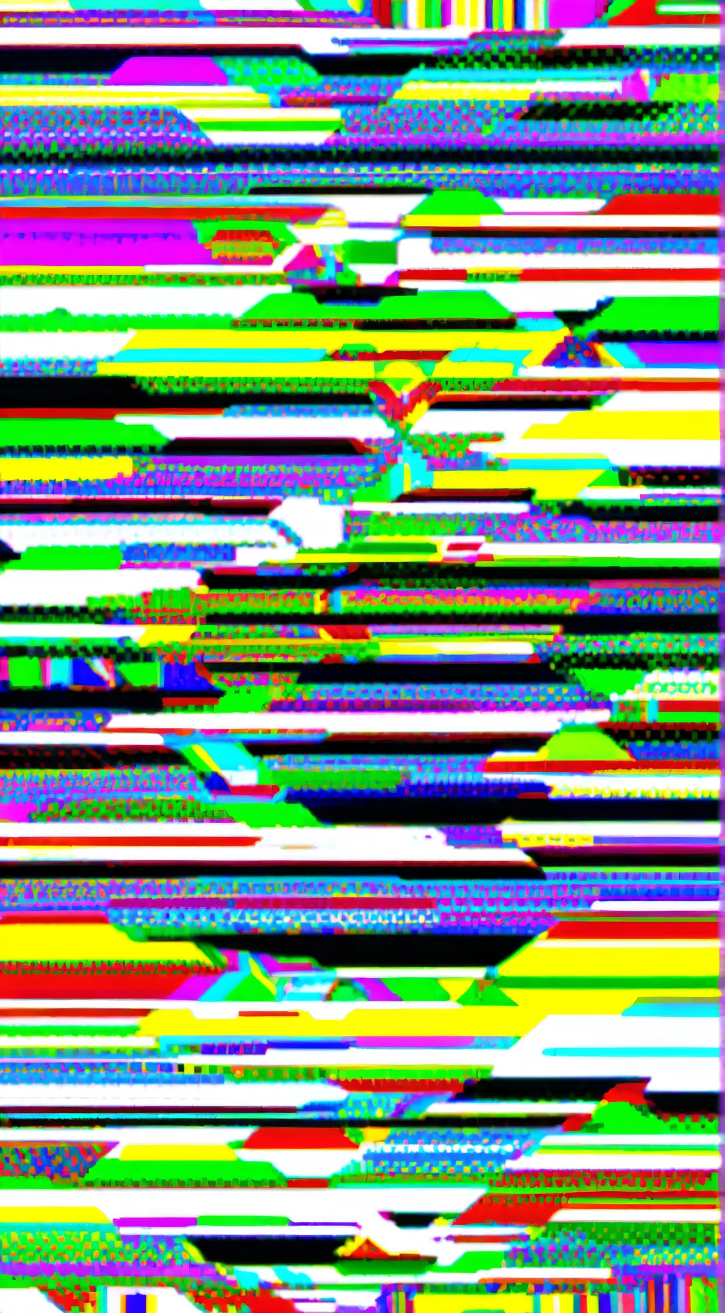 ai character: glitch background