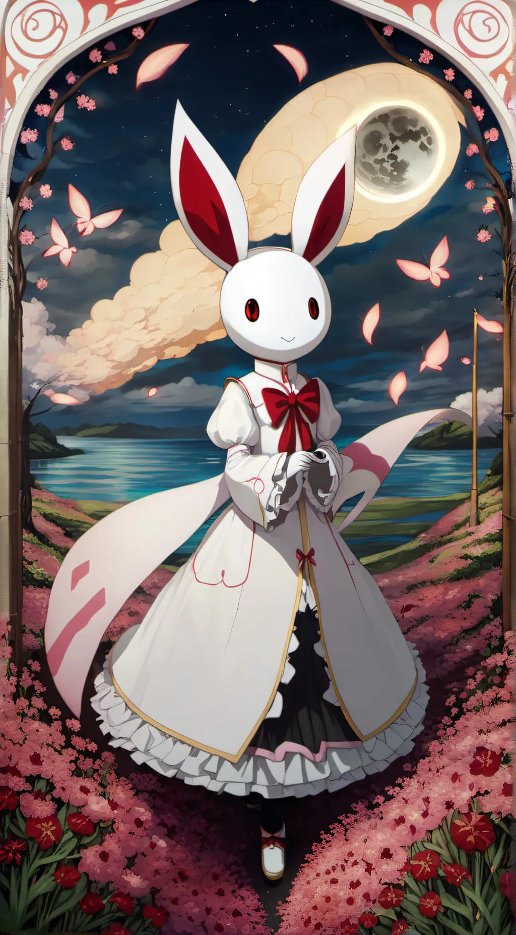 ai character: Kyubey  background