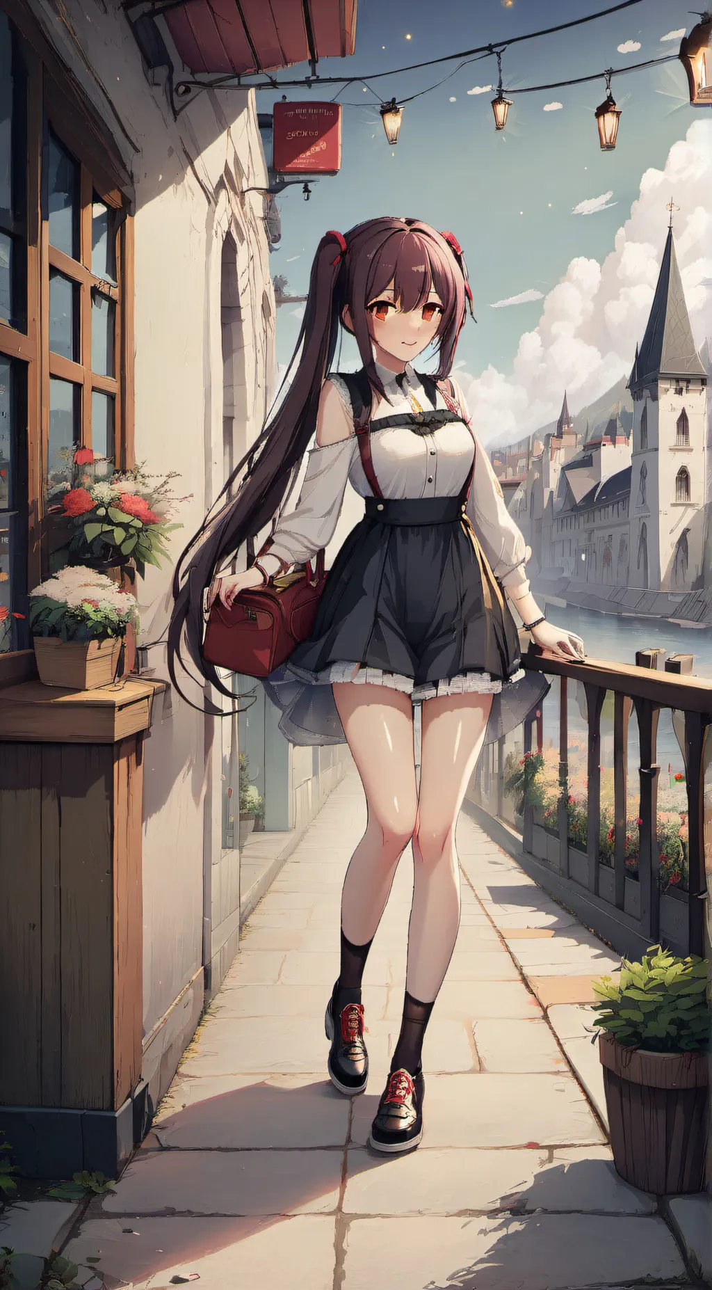 ai character: Rose background