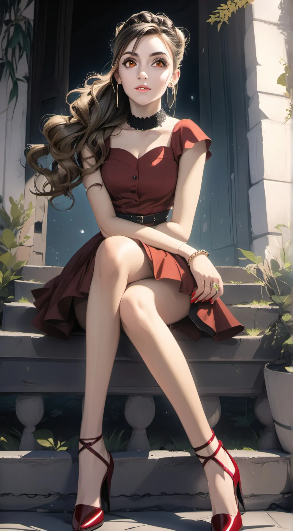 ai character: girlfriend background