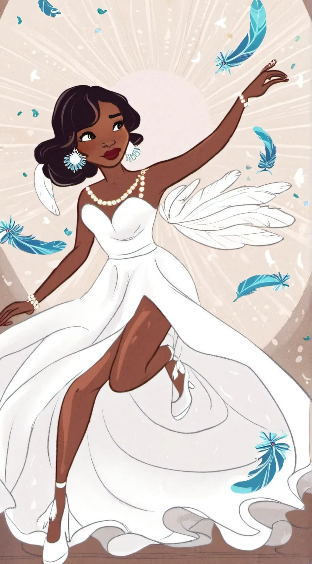 ai character: Princess Tiana background
